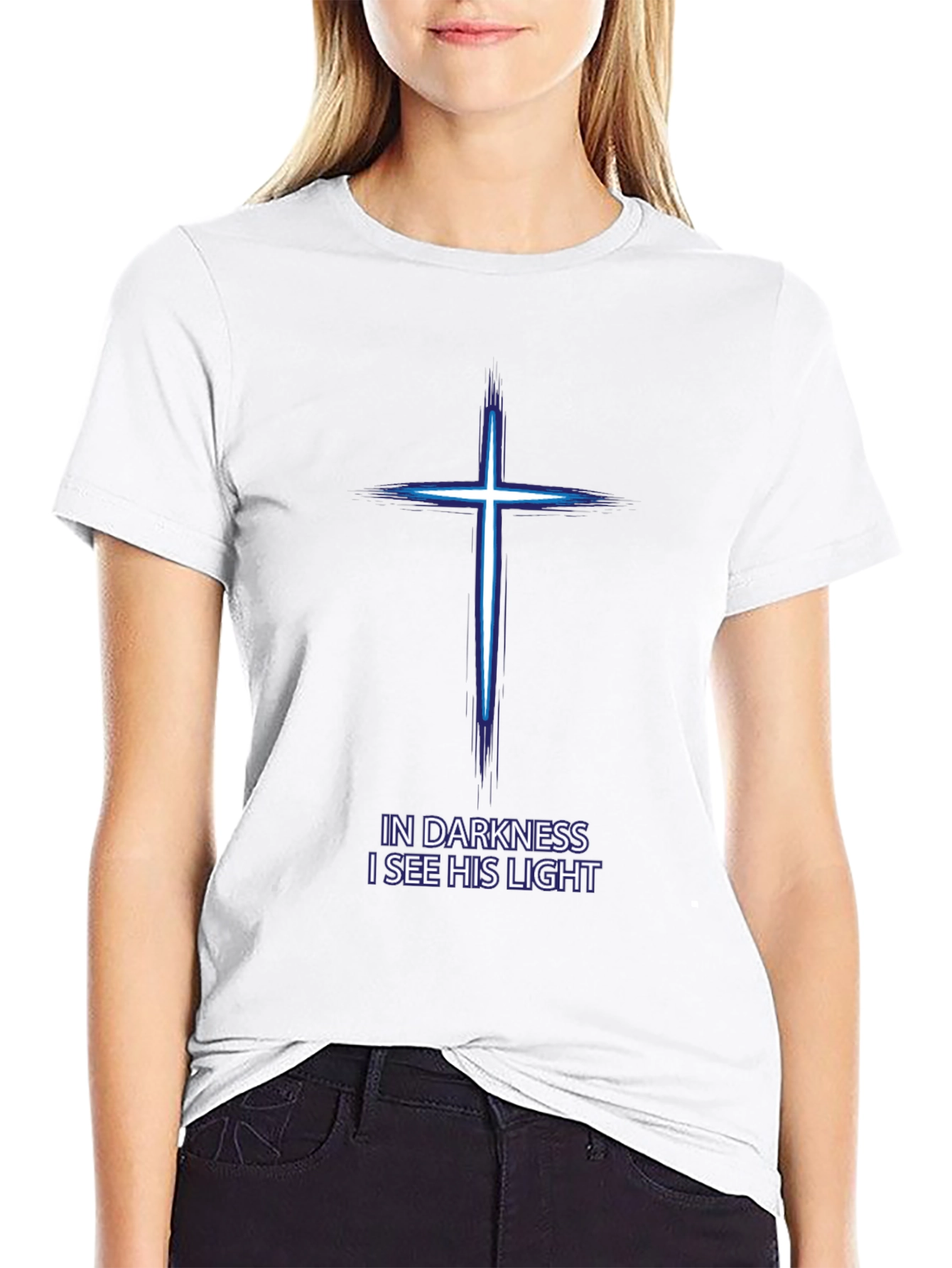 In Darkness His Light Christian T-Shirt