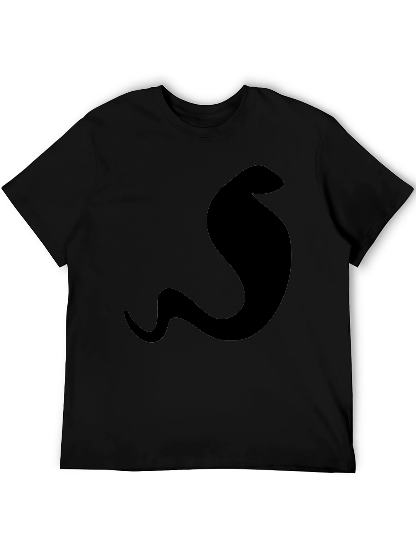 Mens Cobra Graphic Tee - Sleek Black T-Shirt
