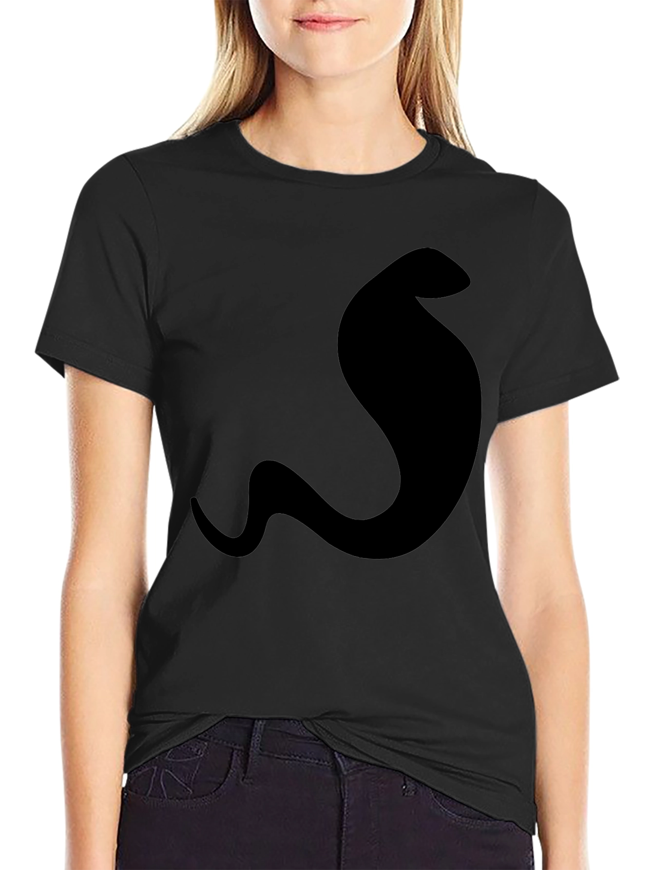 Mens Cobra Graphic Tee - Sleek Black T-Shirt