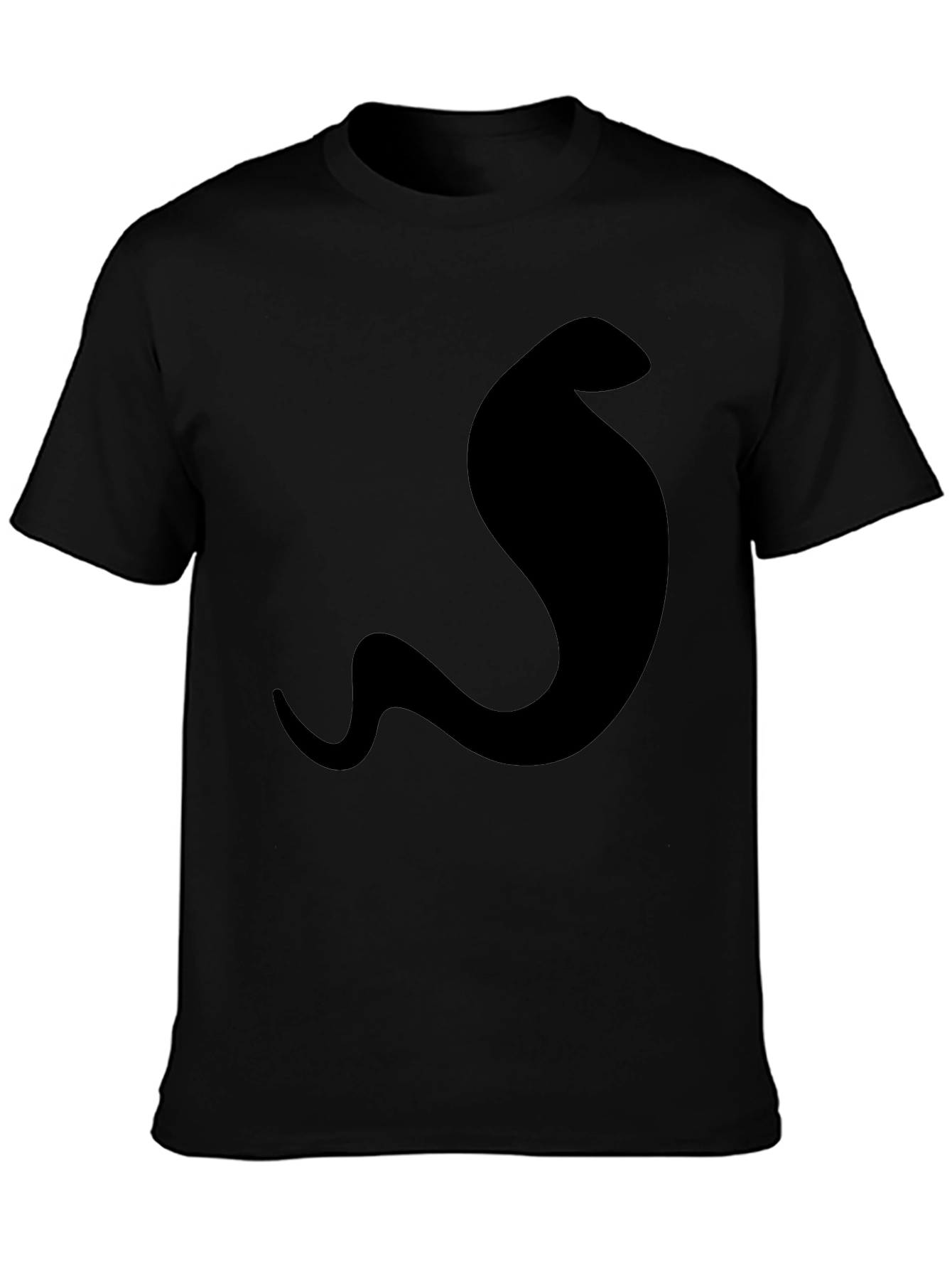 Mens Cobra Graphic Tee - Sleek Black T-Shirt