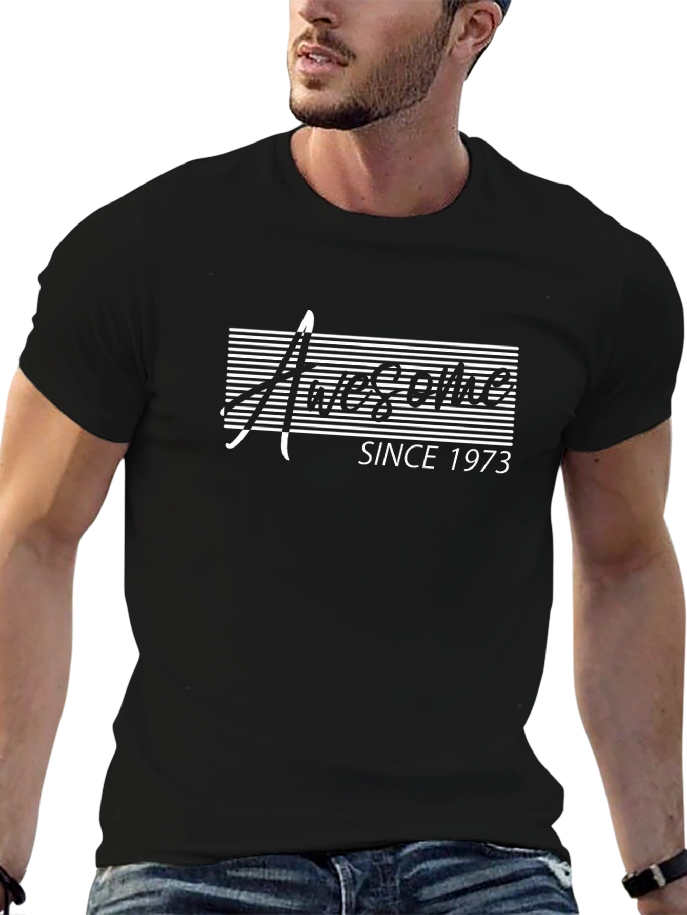 Awesome Since 1973 Black T-Shirt