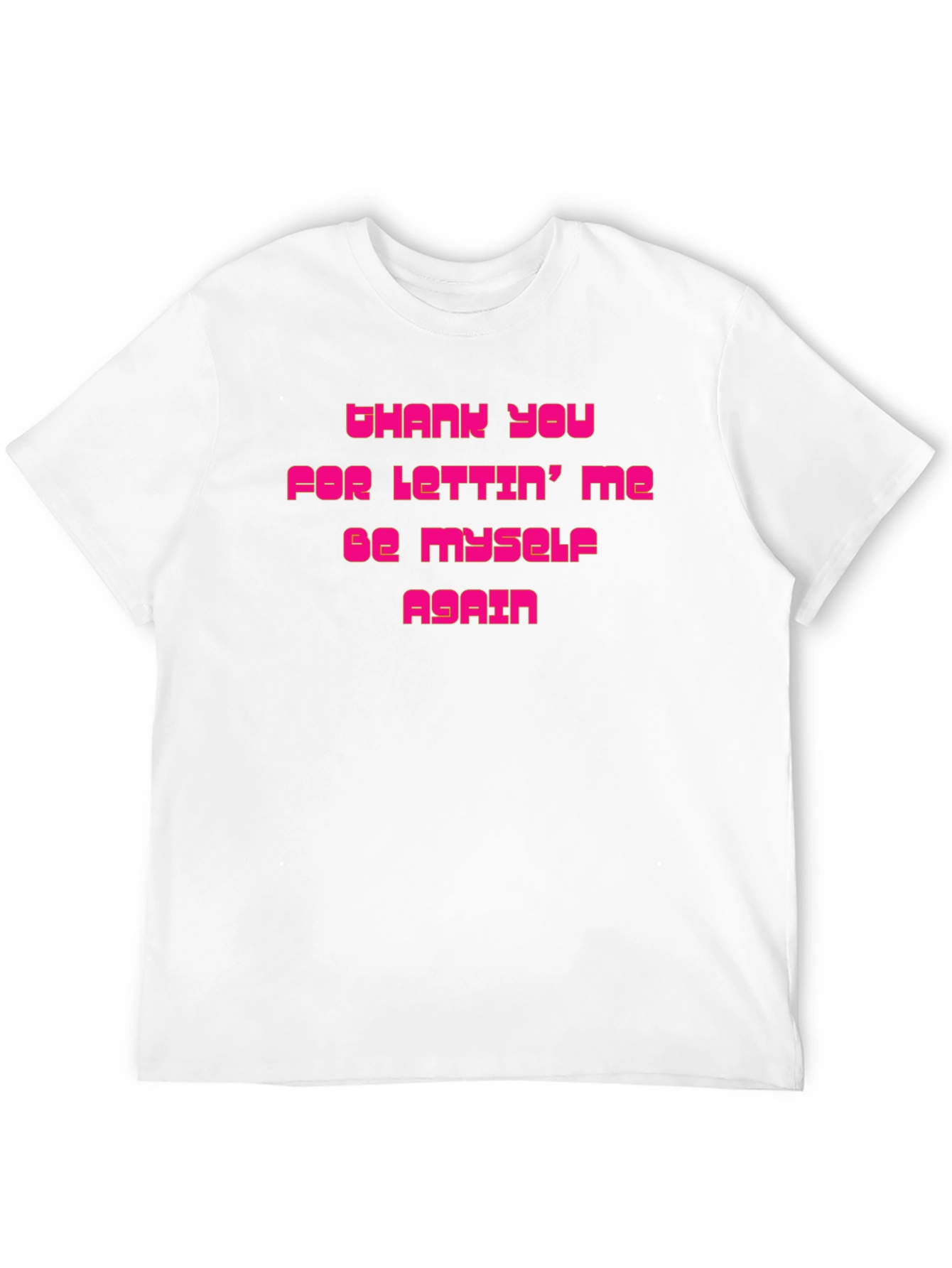 Thank You Tee: Black Graphic Print T-Shirt
