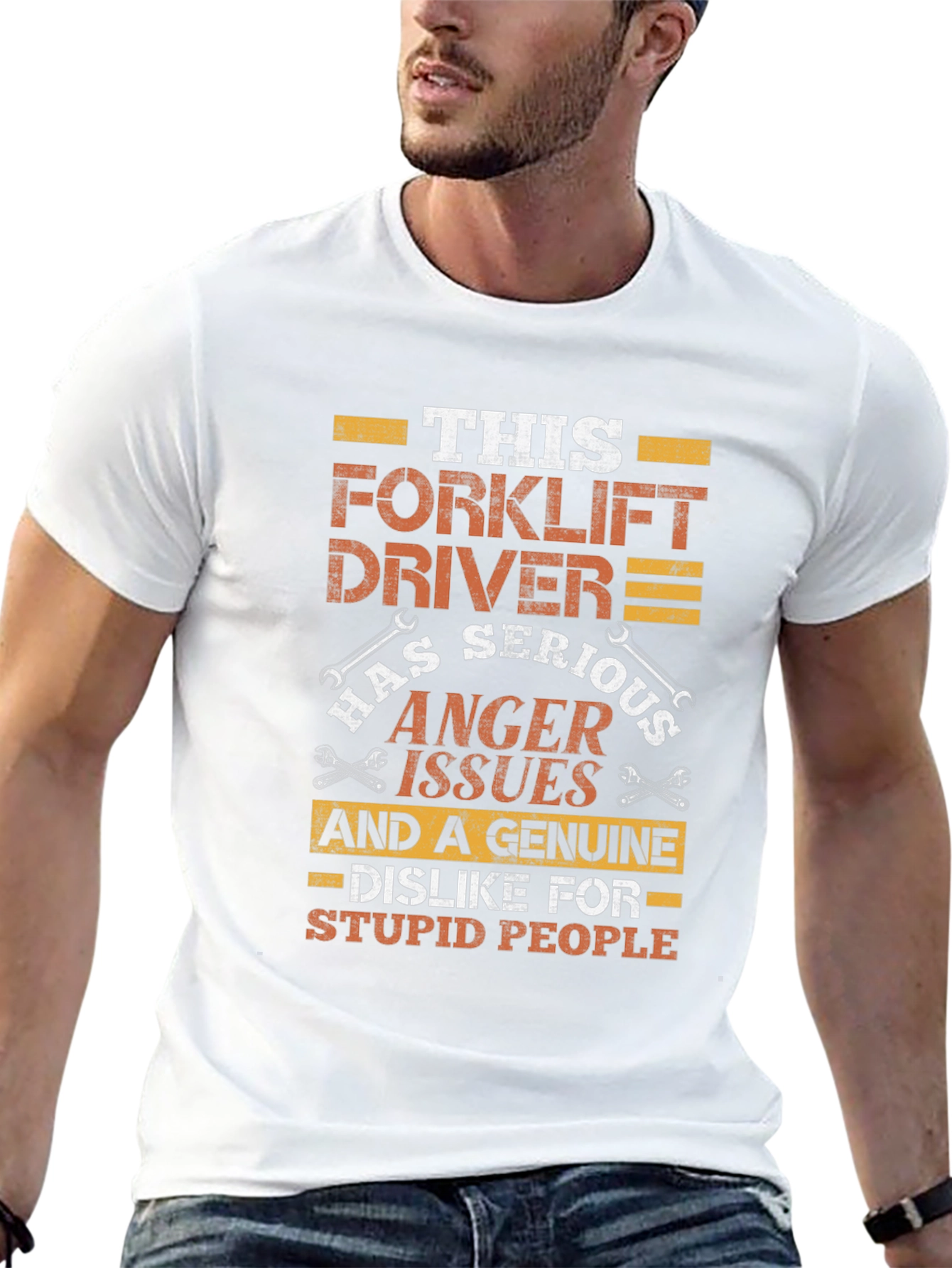 Forklift Driver Anger Issues Funny T-Shirt