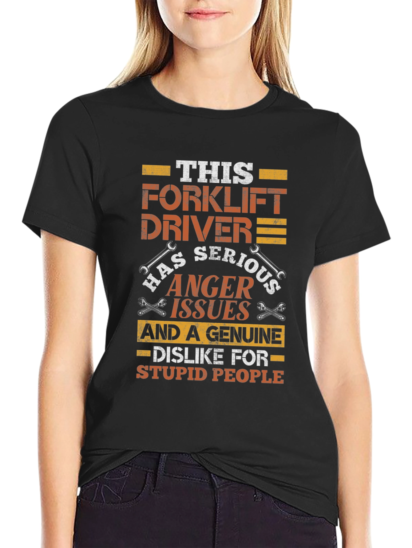 Forklift Driver Anger Issues Funny T-Shirt
