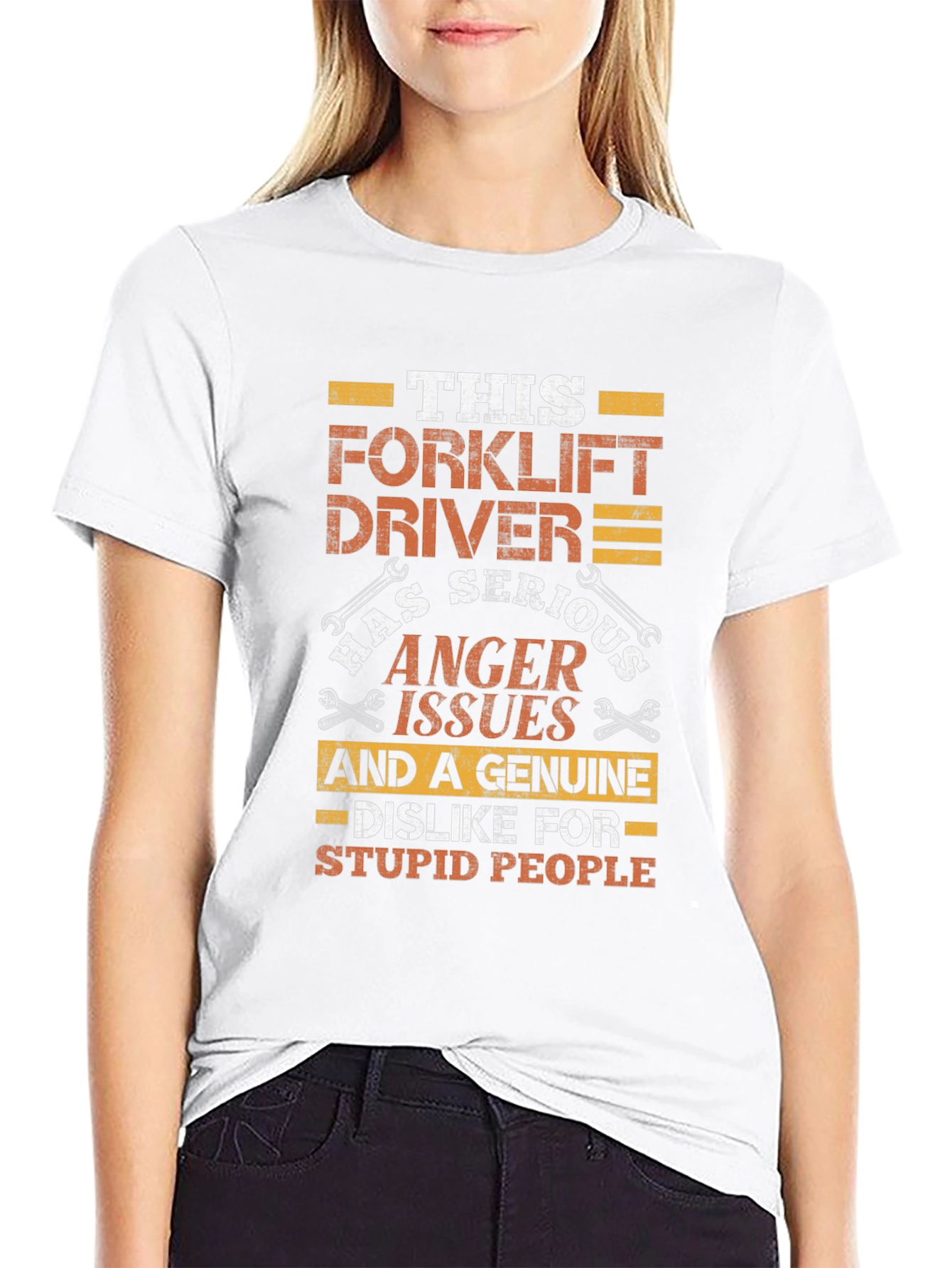 Forklift Driver Anger Issues Funny T-Shirt
