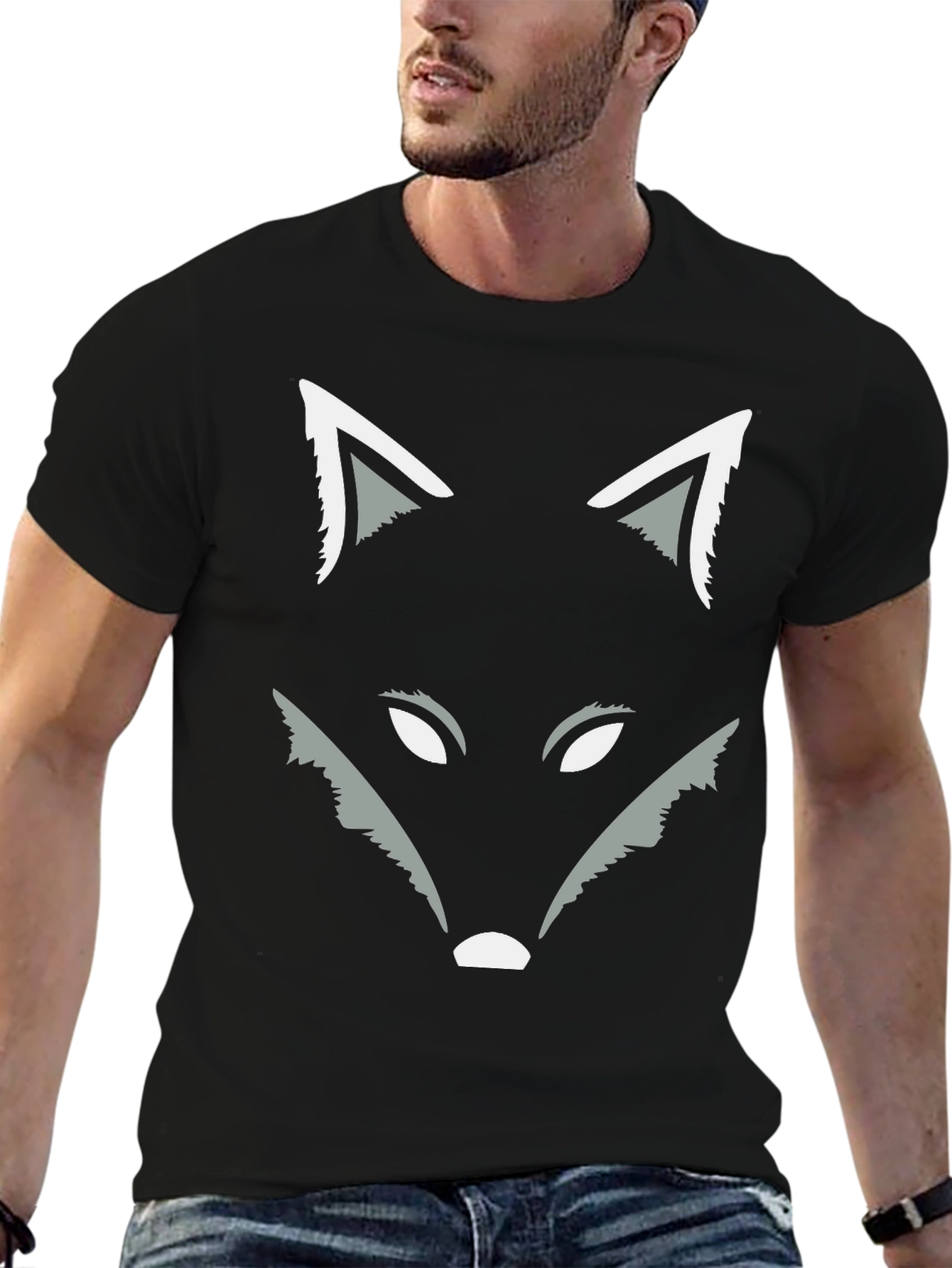 Fox Graphic Tee - Stylish Animal Design T-Shirt