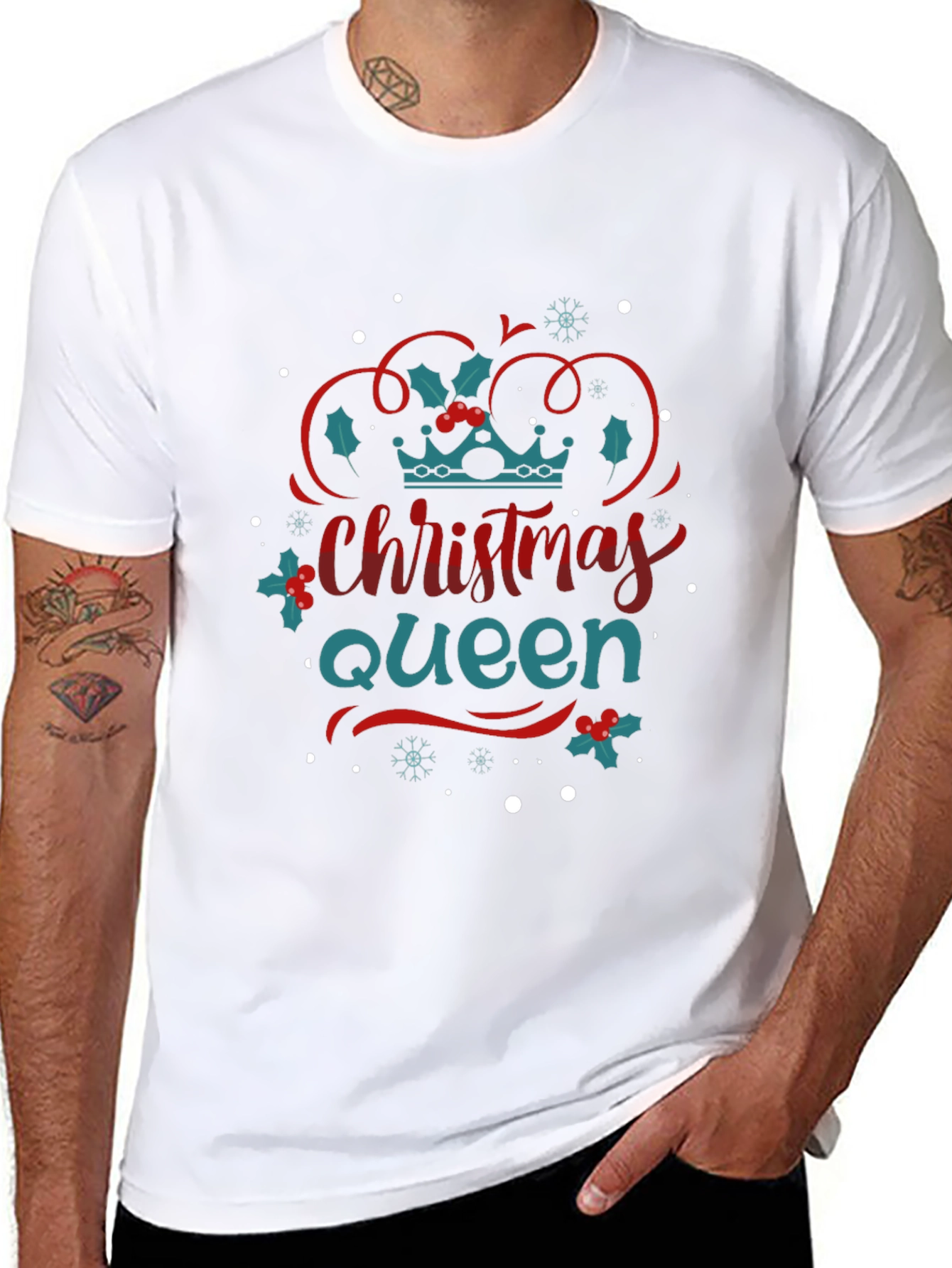 Christmas Queen Graphic Tee - Holiday Style