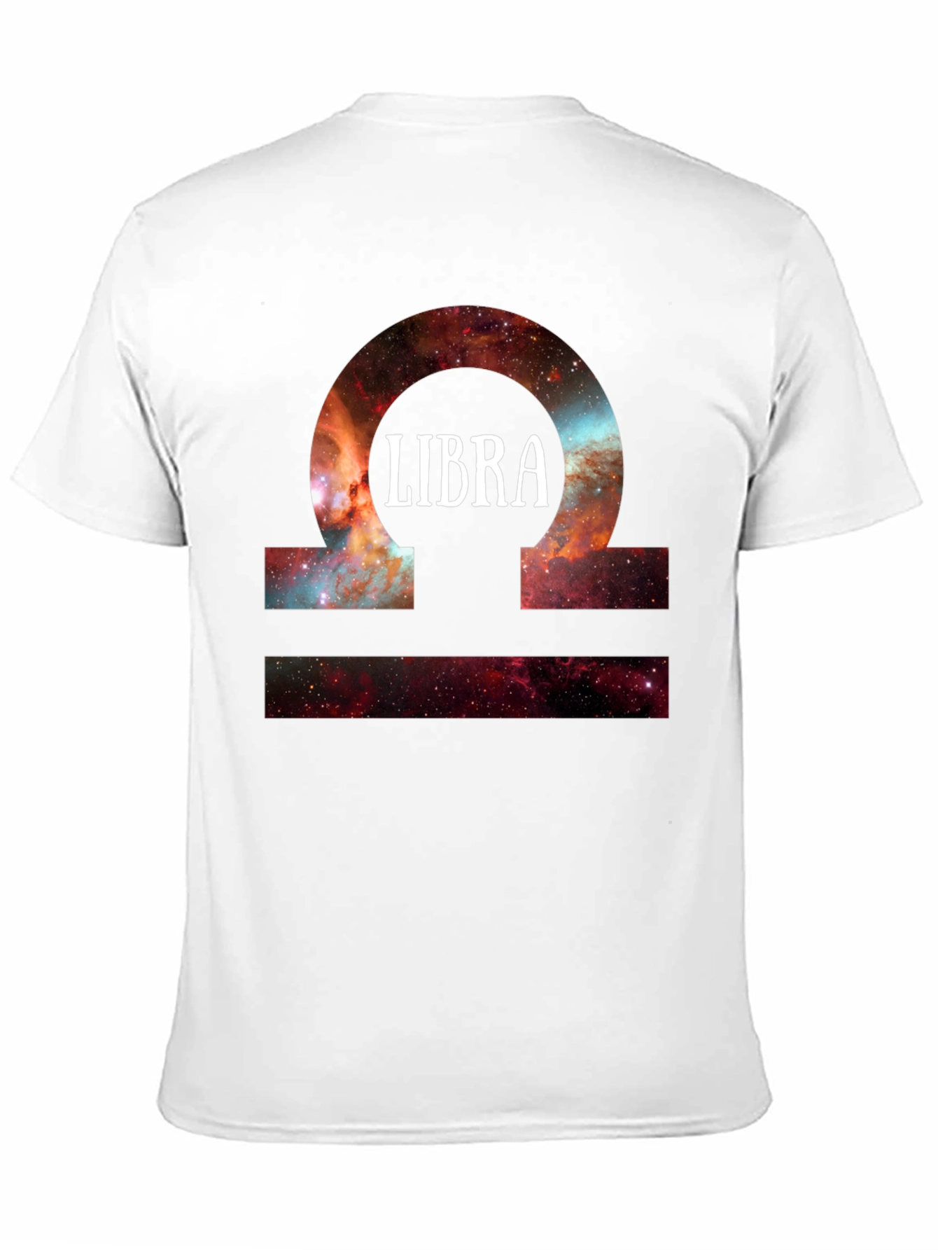 Libra Zodiac Sign Galaxy Graphic T-Shirt
