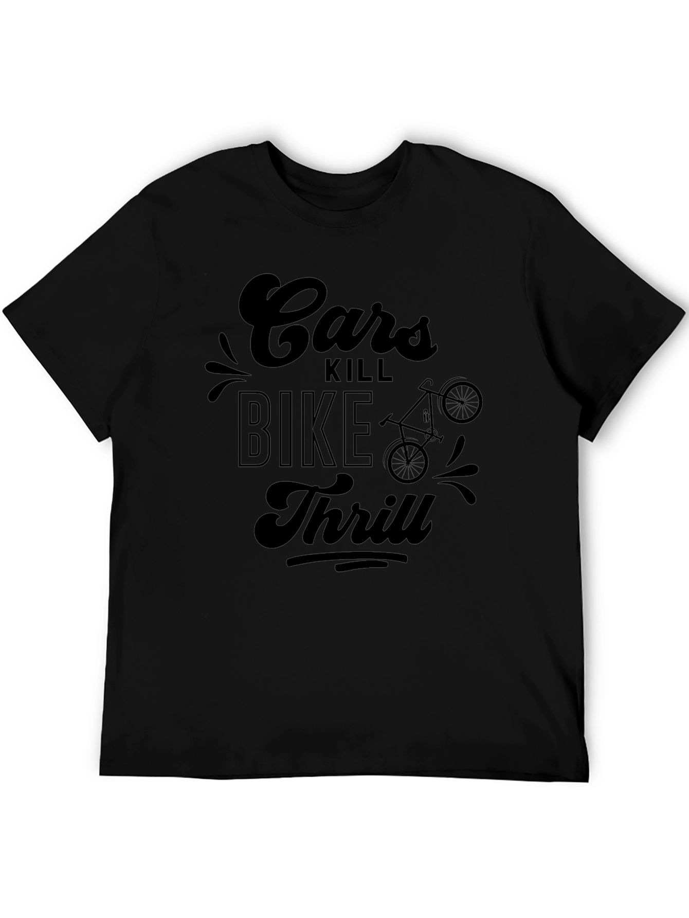 Cars Kill Bike Thrill Graphic Tee - Black