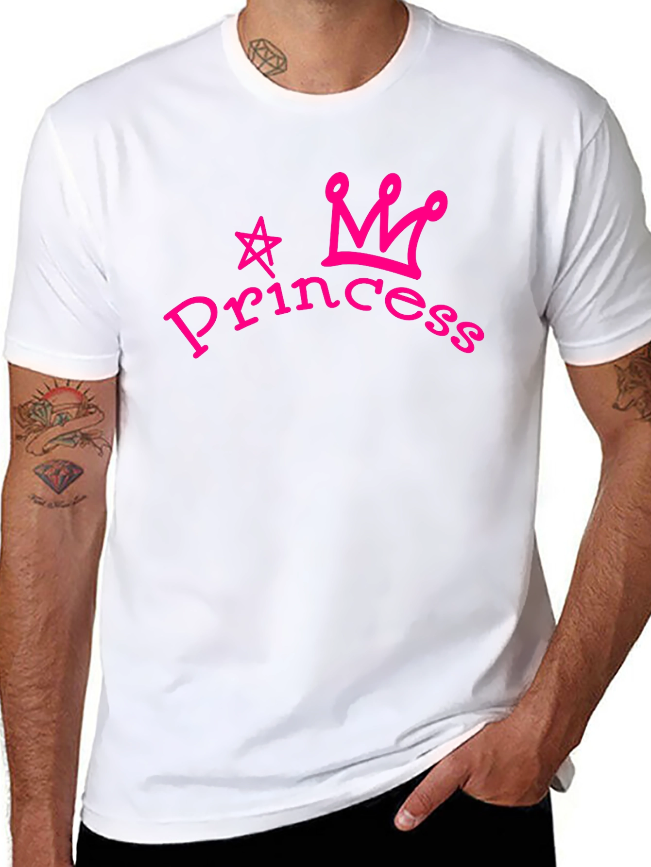 Princess Crown Graphic Tee - Stylish Black T-Shirt
