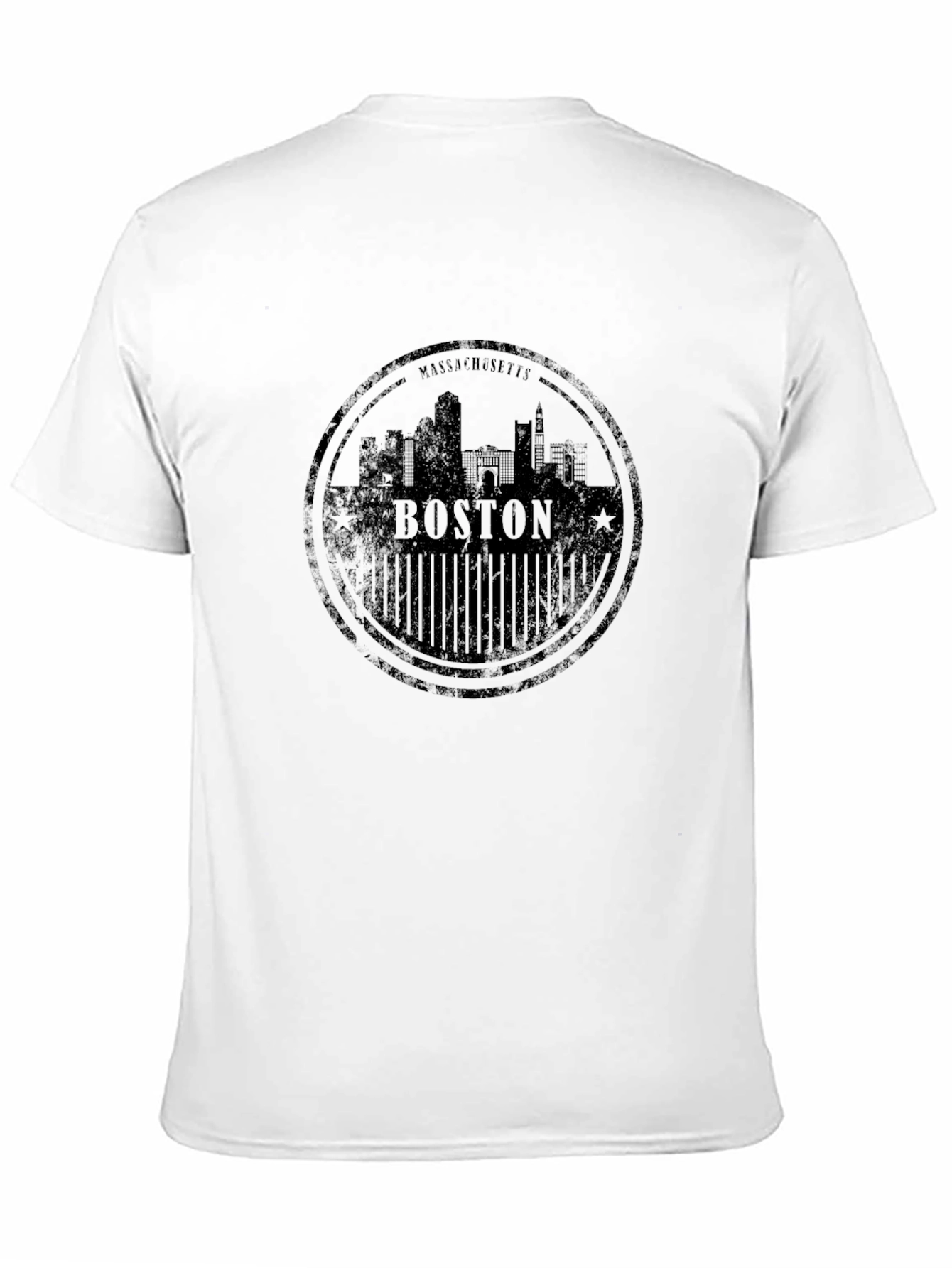 Boston Massachusetts Black T-Shirt