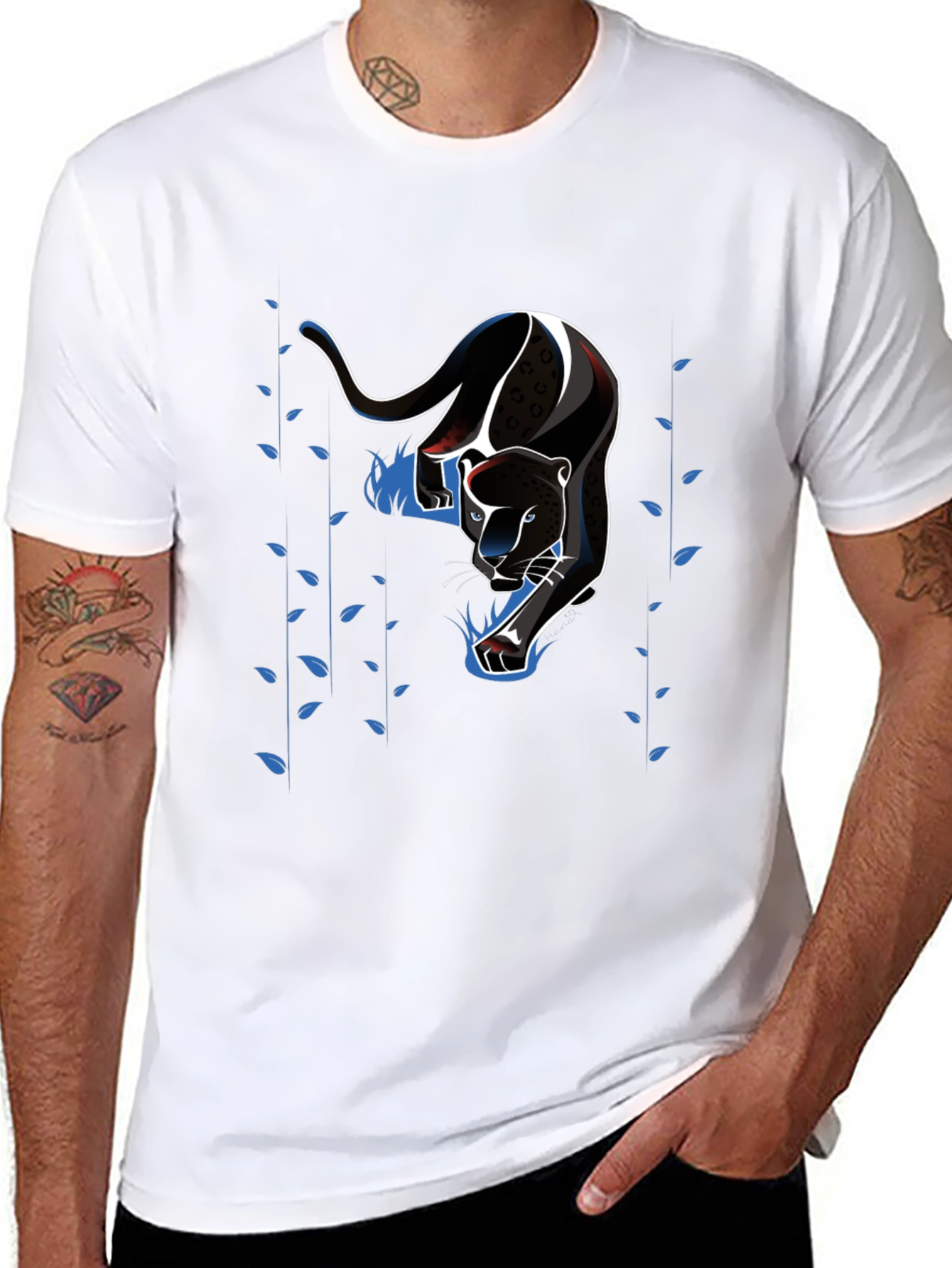 Black Panther Graphic Tee - Mens Short Sleeve