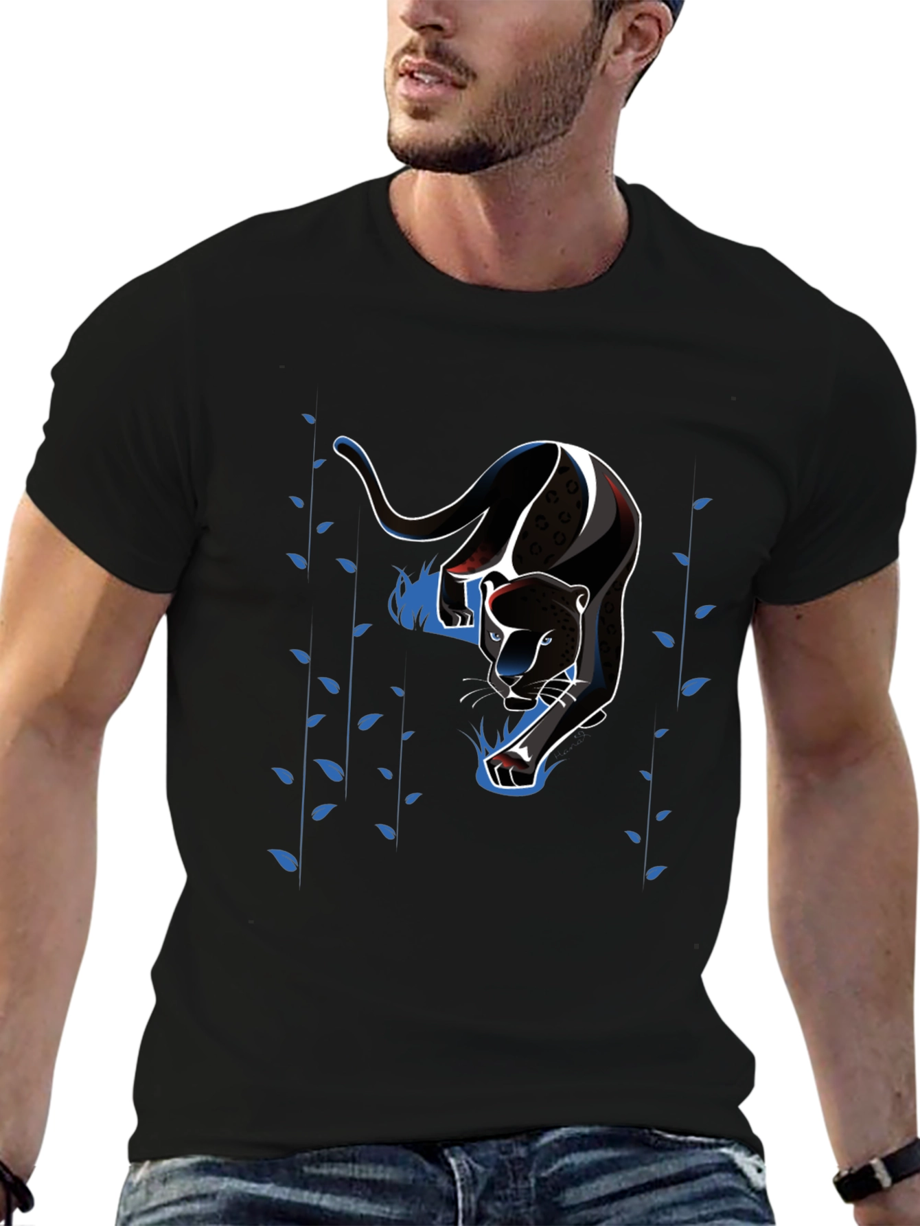 Black Panther Graphic Tee - Mens Short Sleeve