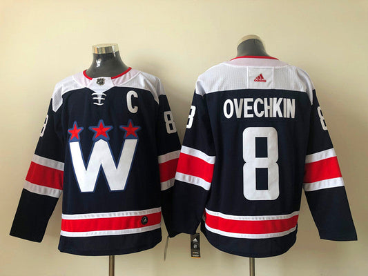 Men's Washington Capitals Alexander Ovechkin #8 Navy Home Breakaway Jerseys