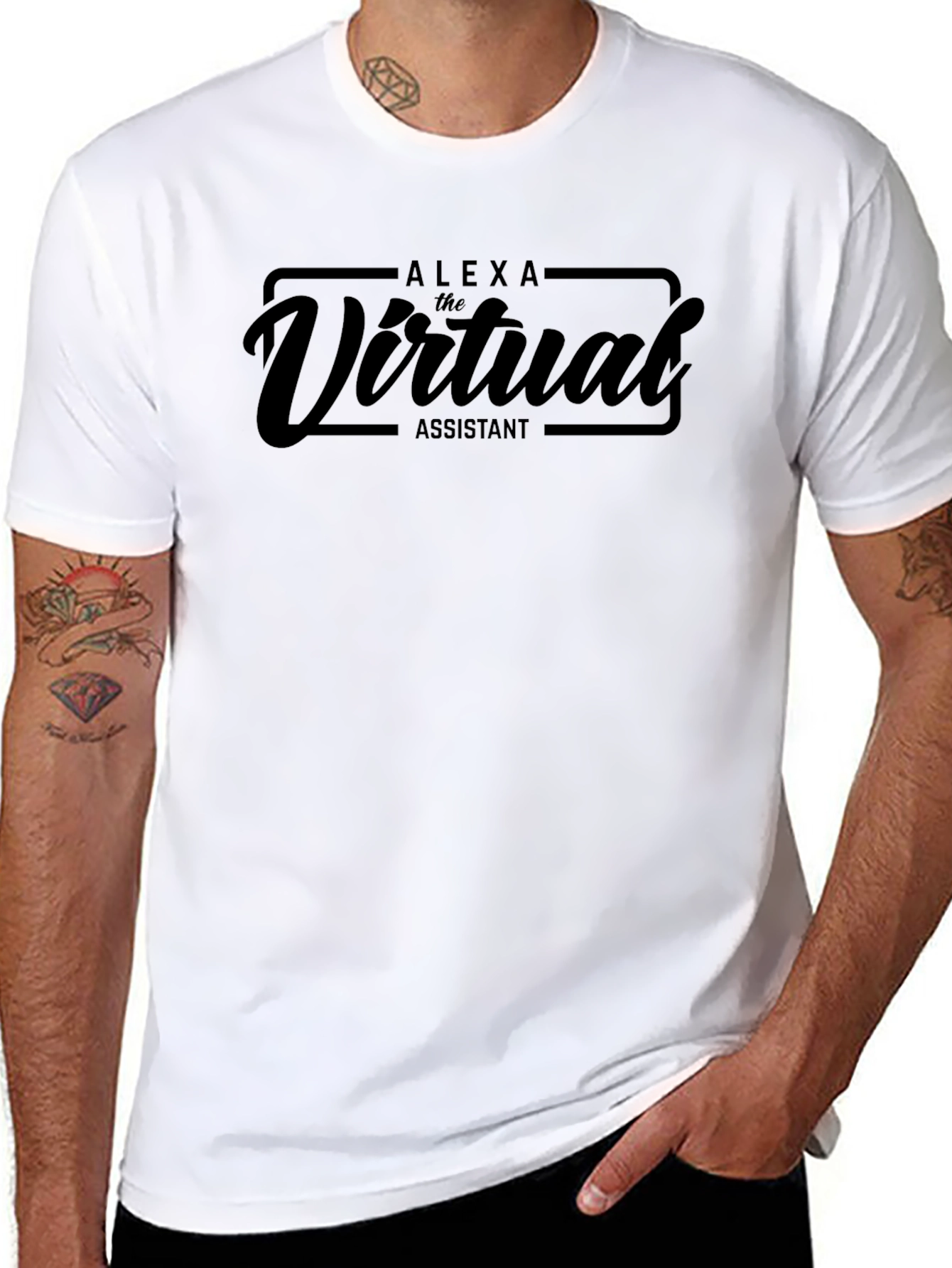 Alexa the Virtual Assistant Black T-Shirt