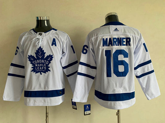 Men's Toronto Maple Leafs Mitch Marner #16 White Player Game Jerseys