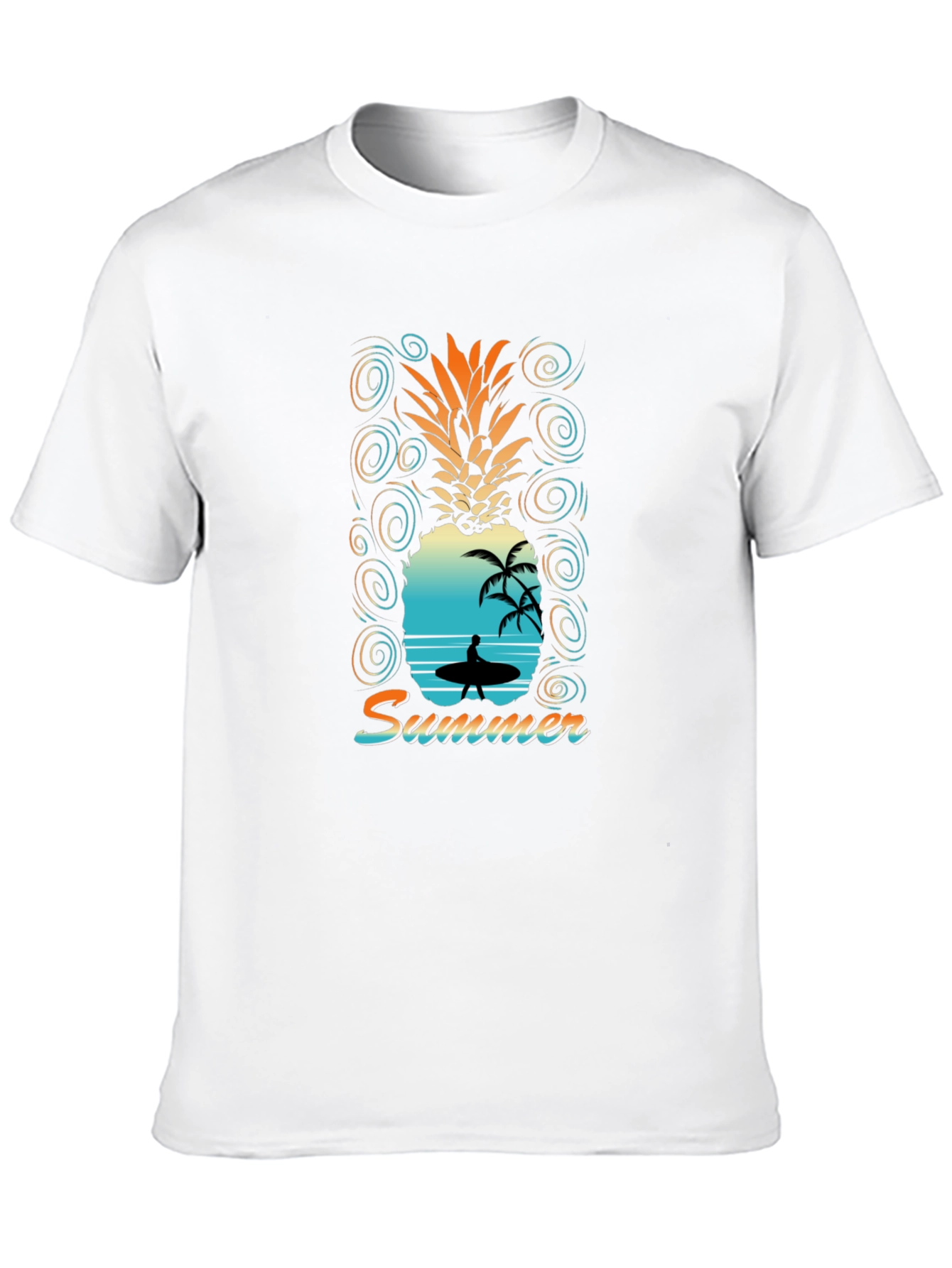 Summer Vibes Pineapple Graphic T-Shirt