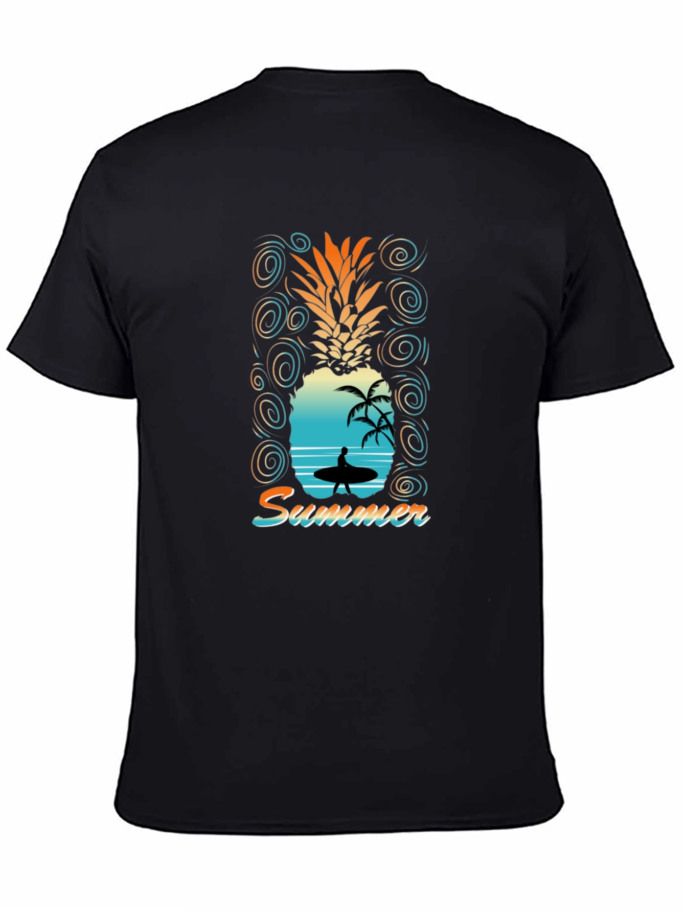 Summer Vibes Pineapple Graphic T-Shirt