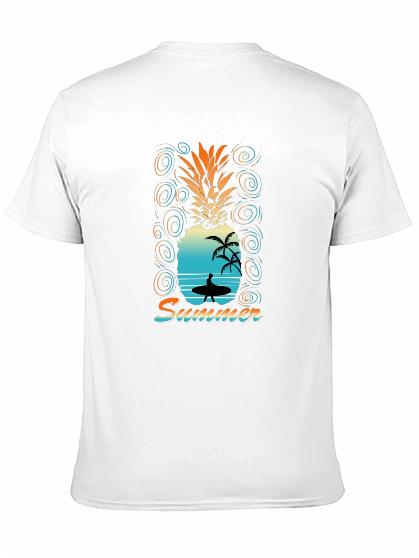 Summer Vibes Pineapple Graphic T-Shirt