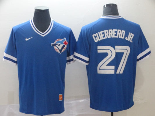 Men's Toronto Blue Jays Vladimir Guerrero Jr. #27 Blue Replica Player Jerseys