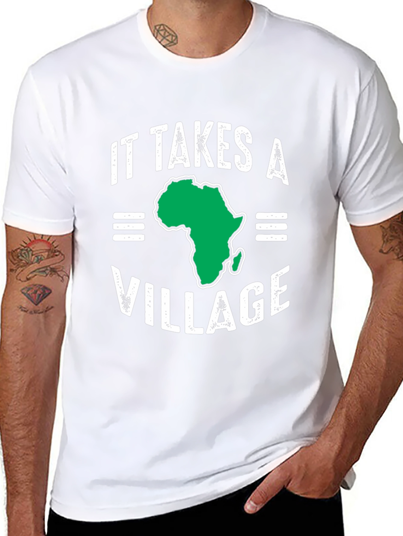 It Takes A Village Africa Map T-Shirt