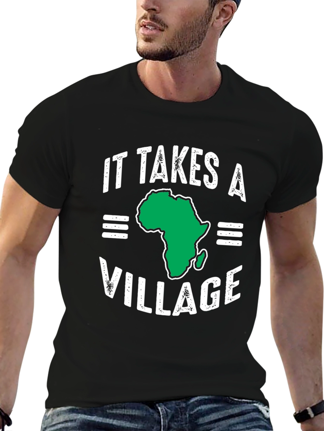 It Takes A Village Africa Map T-Shirt