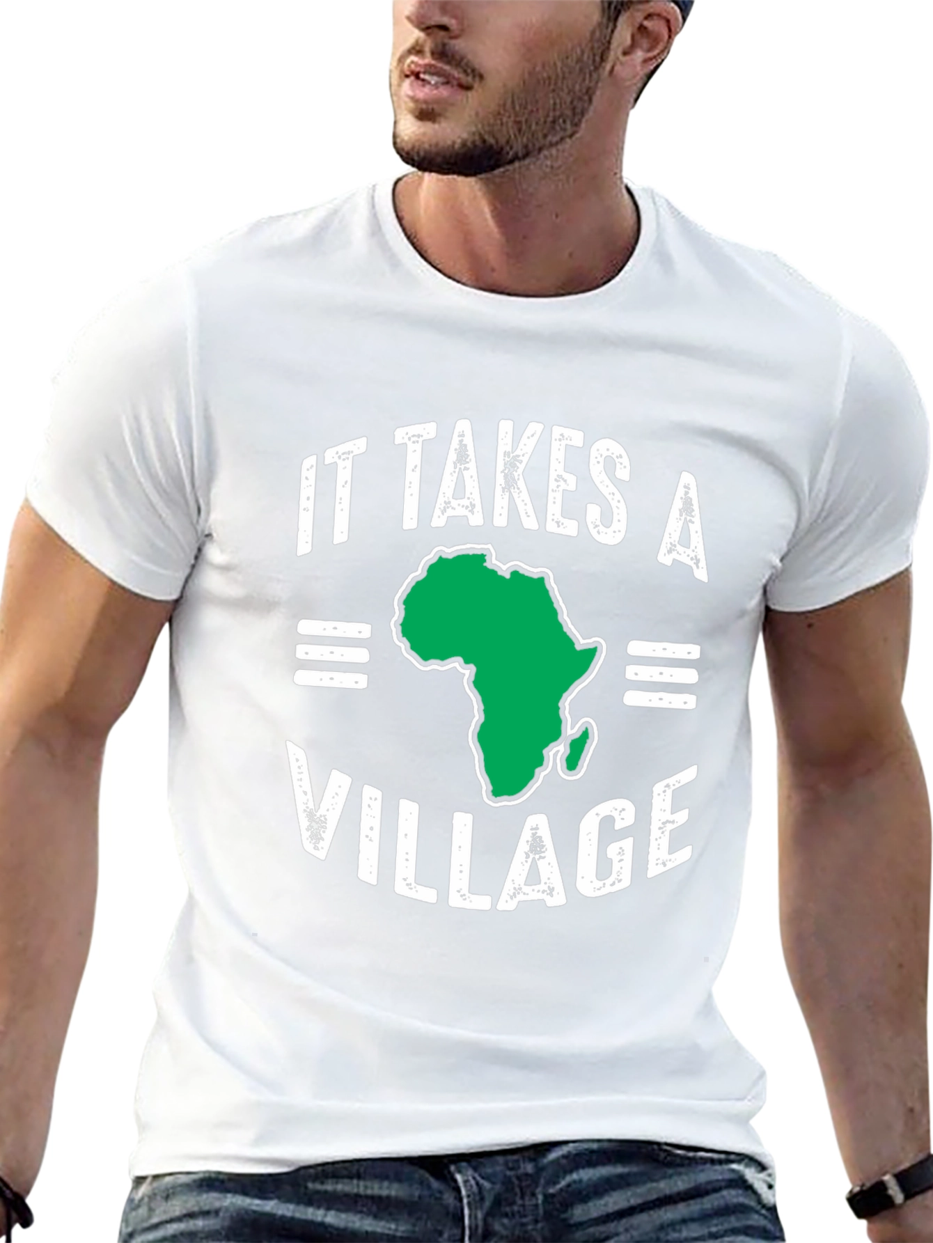It Takes A Village Africa Map T-Shirt