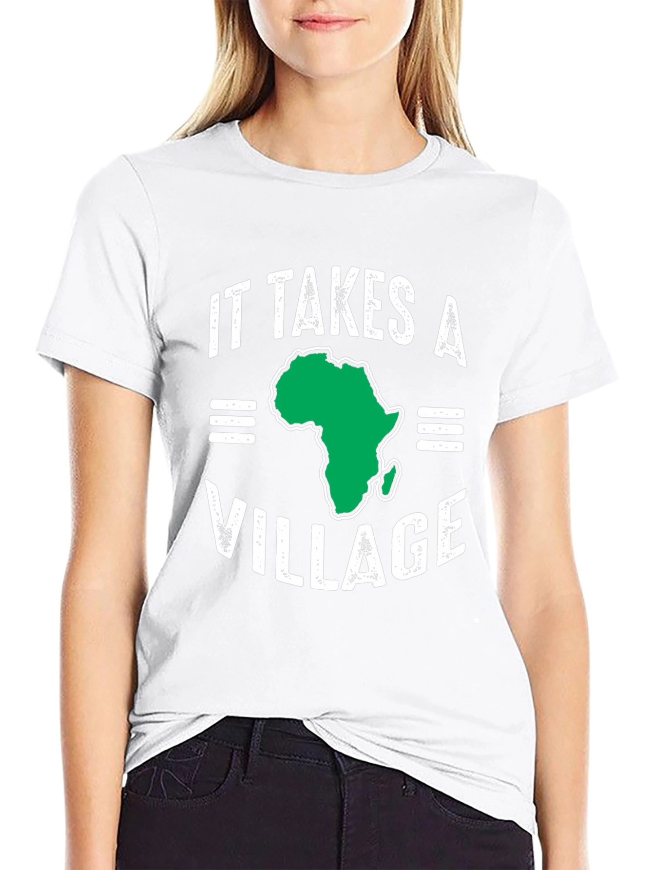 It Takes A Village Africa Map T-Shirt