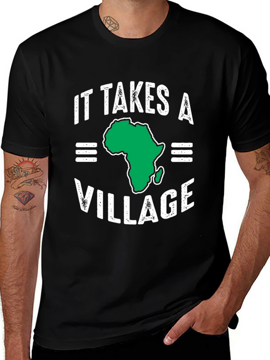 It Takes A Village Africa Map T-Shirt