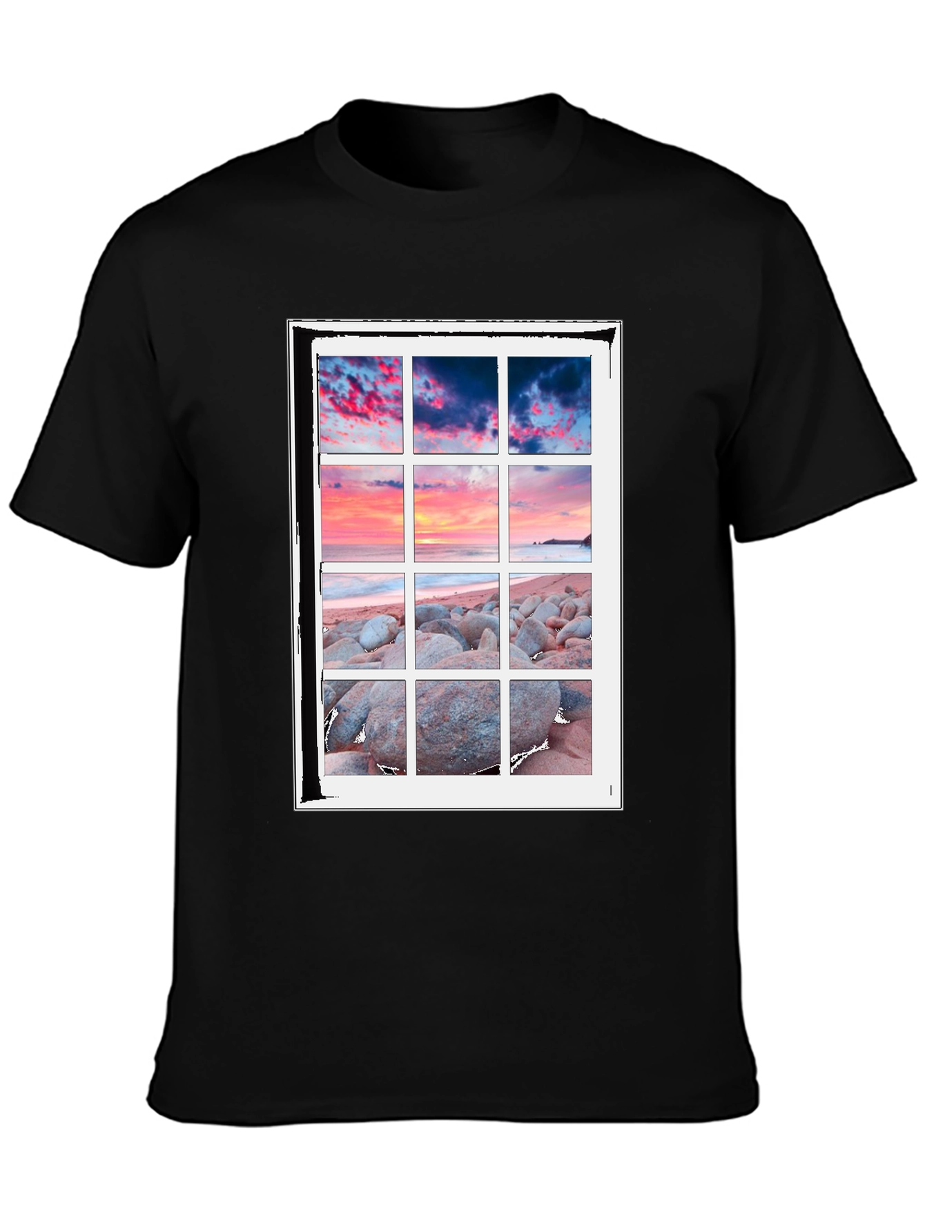Scenic View T-Shirt - Coastal Window Design