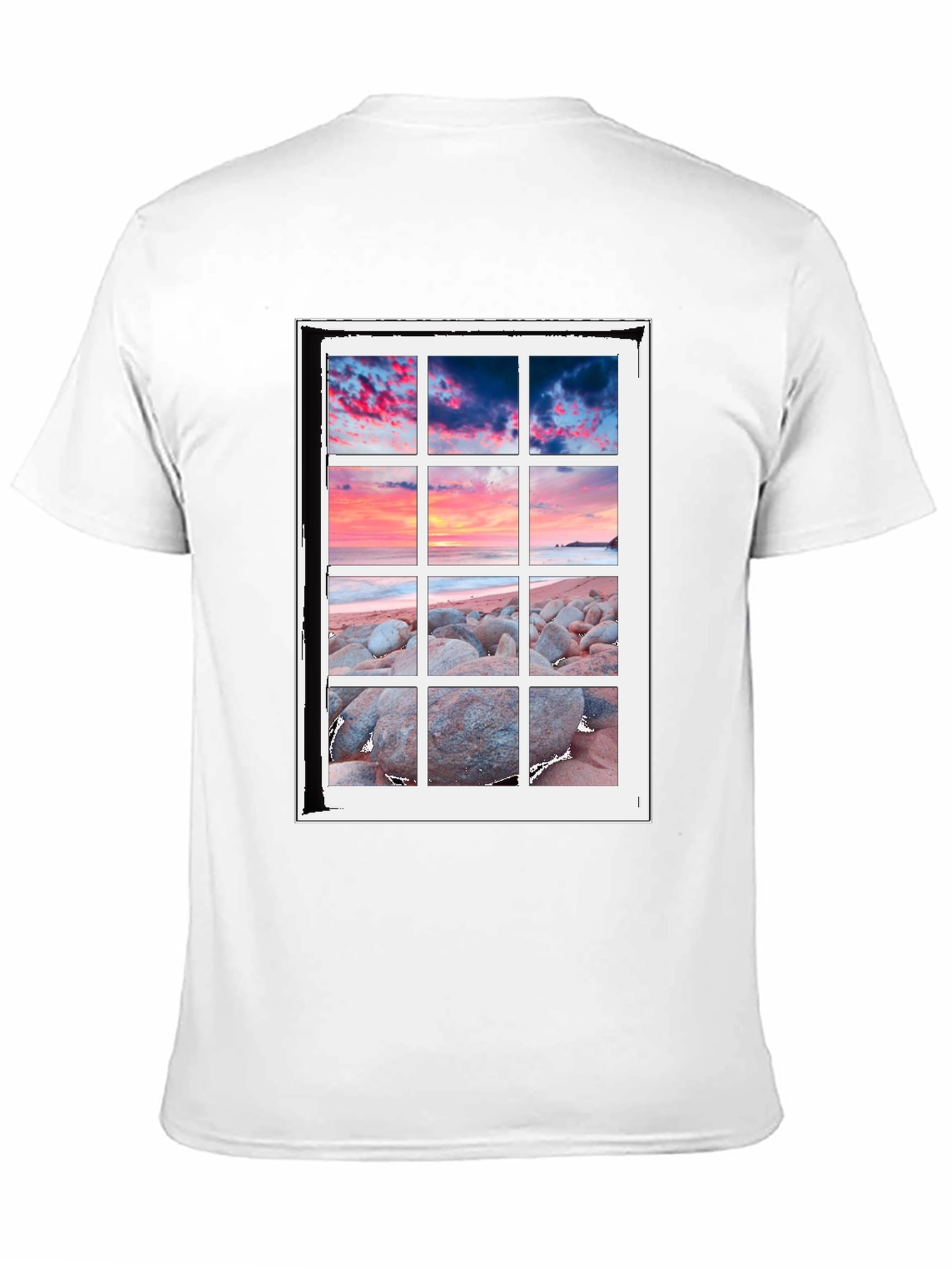 Scenic View T-Shirt - Coastal Window Design