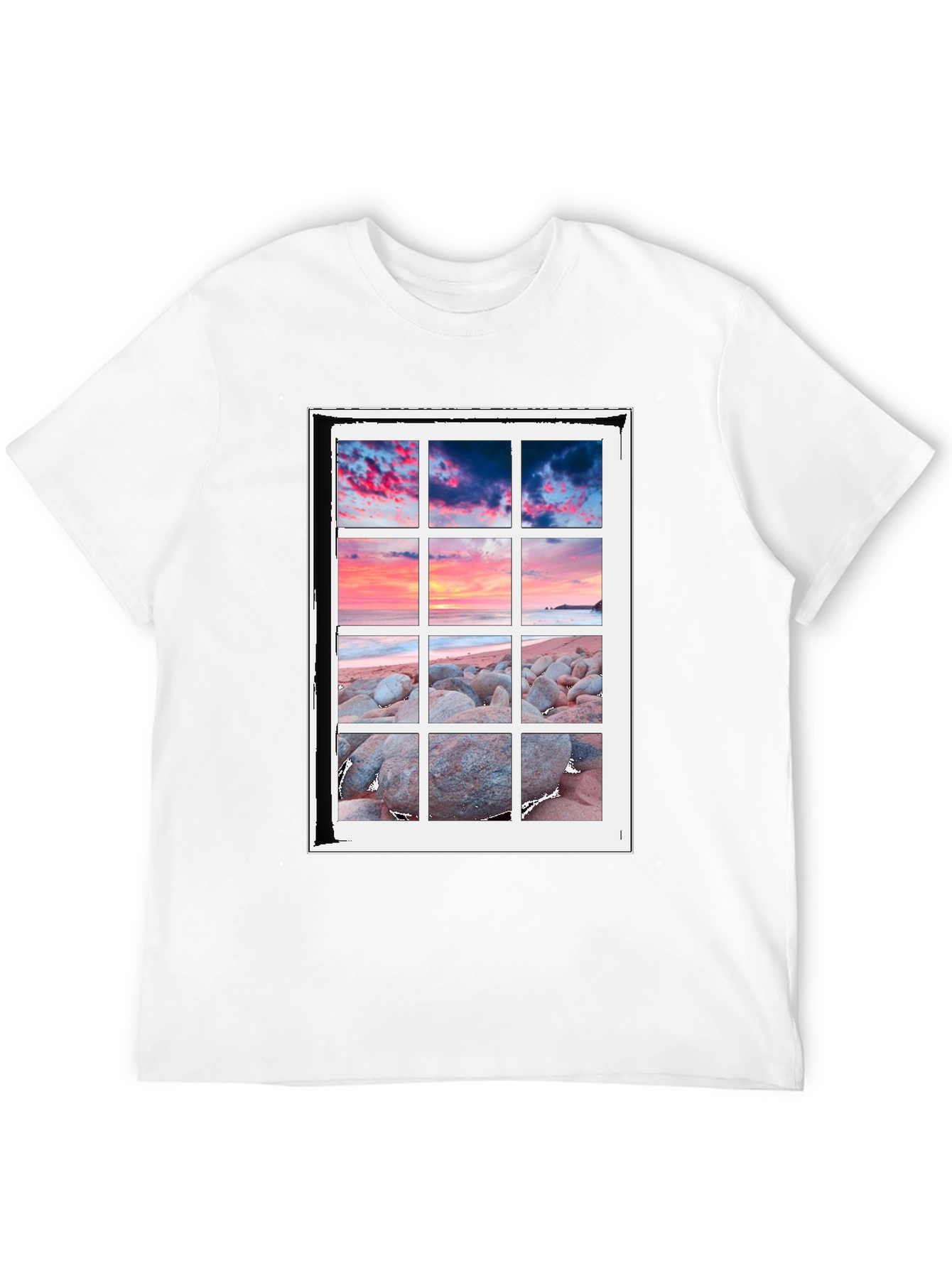 Scenic View T-Shirt - Coastal Window Design