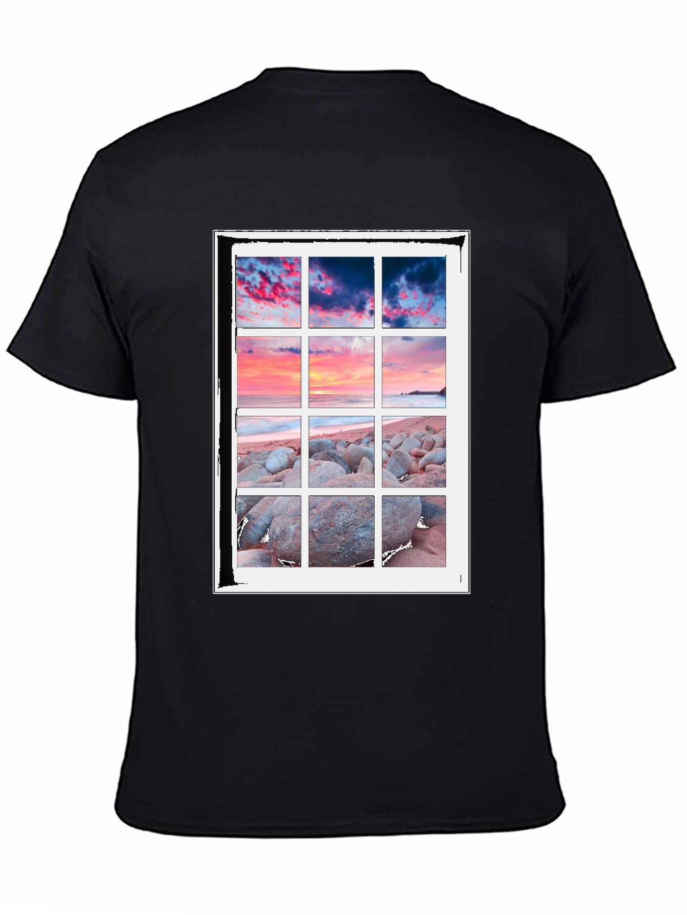 Scenic View T-Shirt - Coastal Window Design