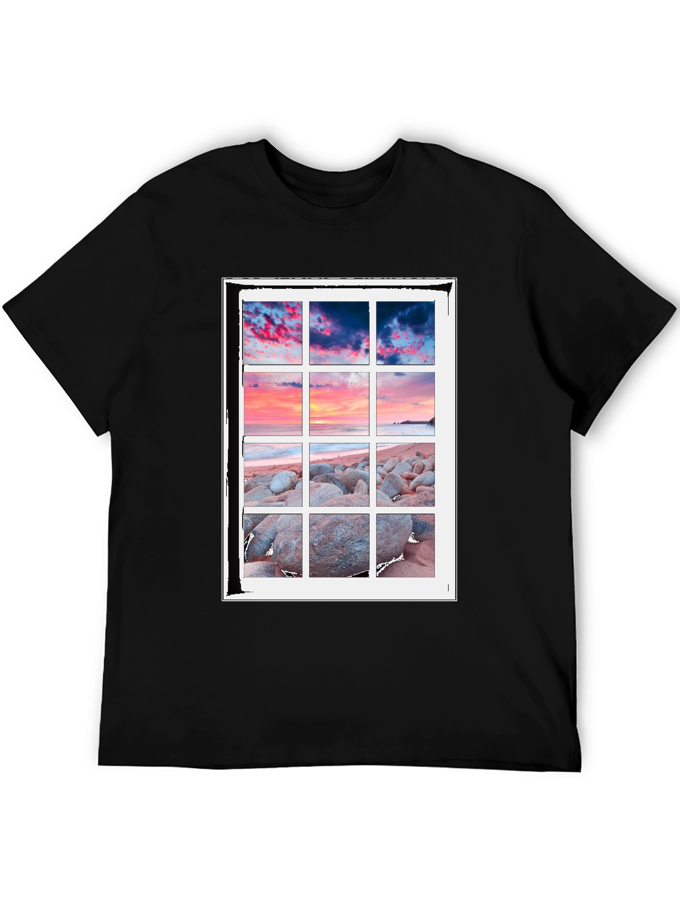 Scenic View T-Shirt - Coastal Window Design