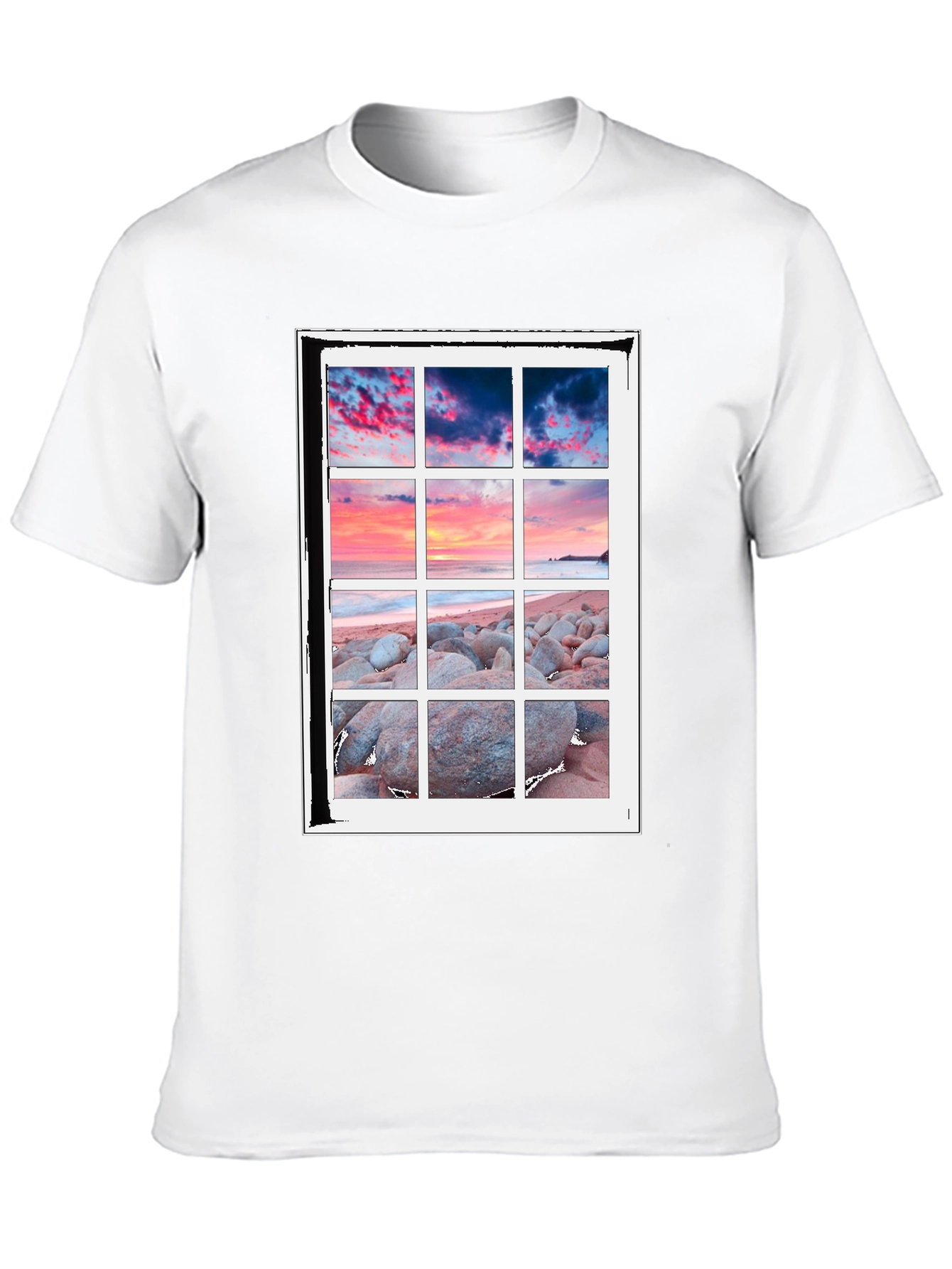 Scenic View T-Shirt - Coastal Window Design