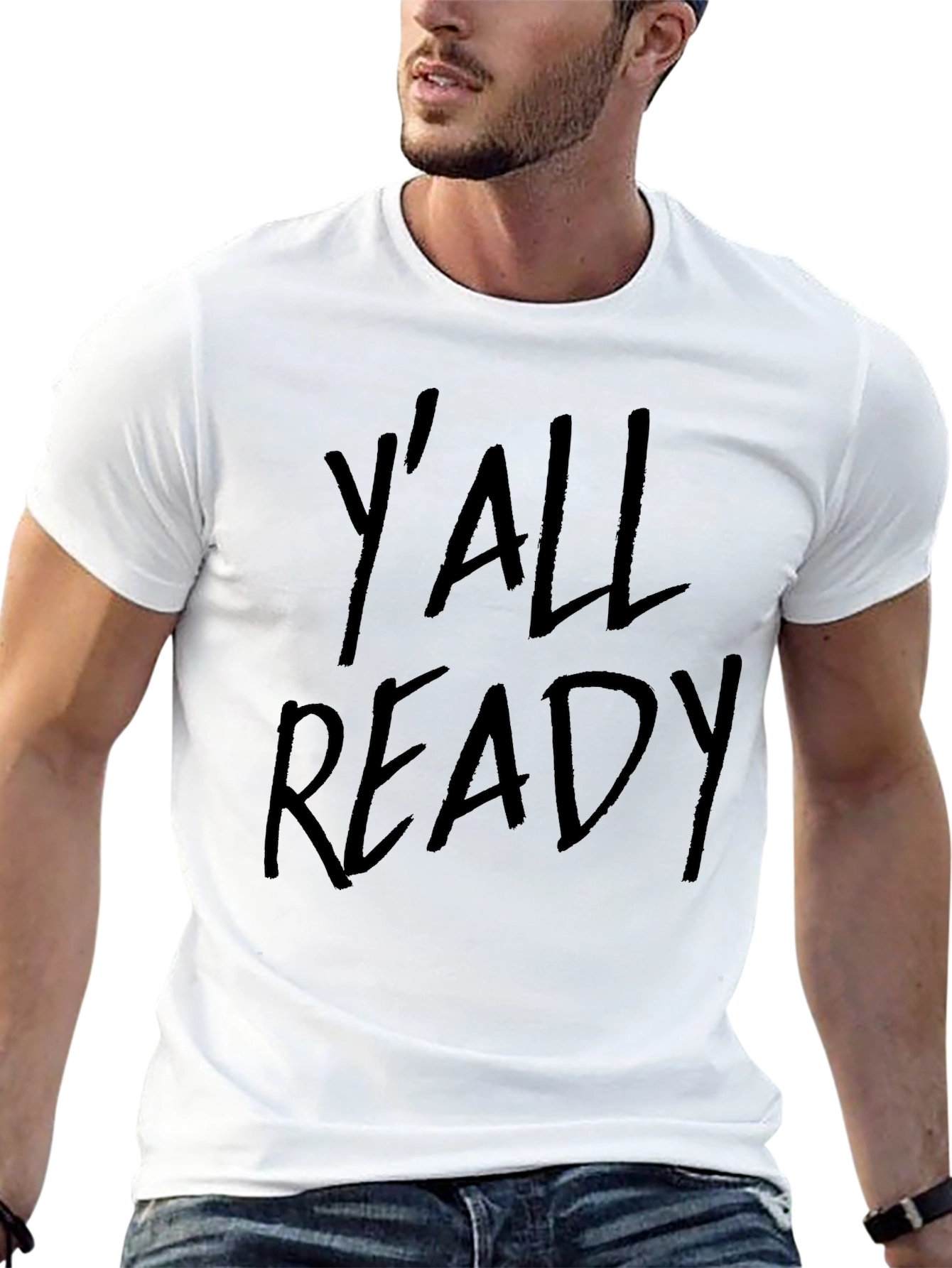 Yall Ready Black Graphic Tee