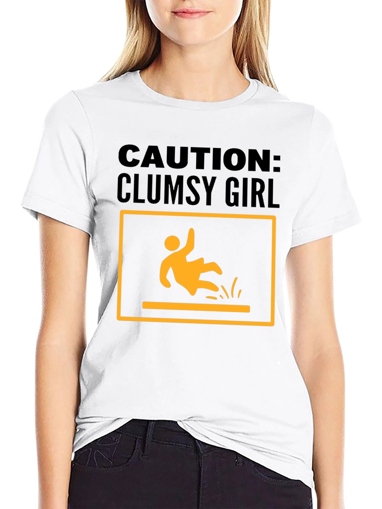 Caution: Clumsy Girl Graphic Tee