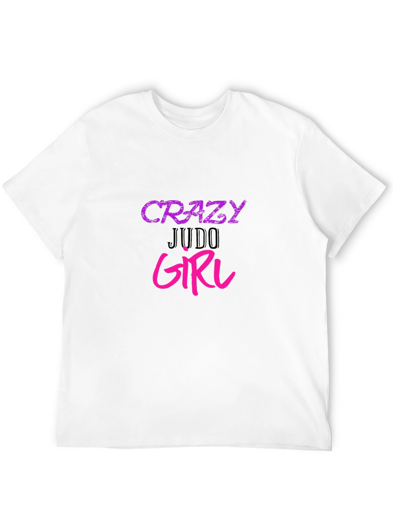 Crazy Judo Girl Graphic Tee - Black Unisex T-Shirt