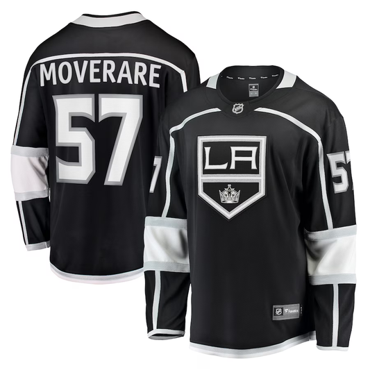 Men's Los Angeles Kings Jacob Moverare #57 Black Home Breakaway Player Jerseys