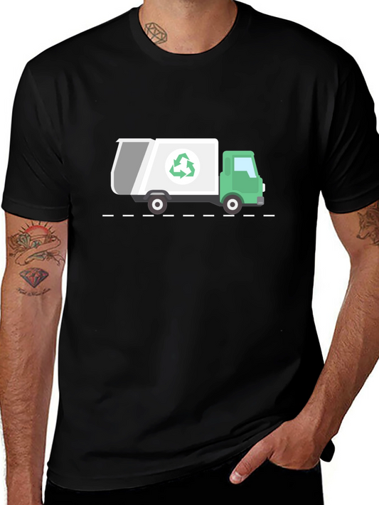 Recycle Truck Graphic Tee - Eco-Friendly Shirt