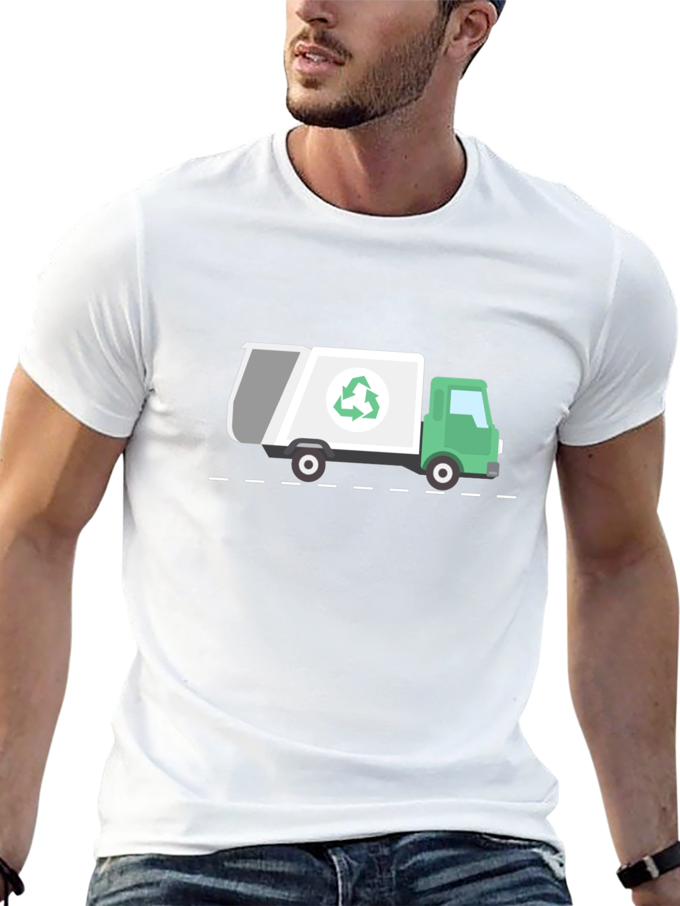 Recycle Truck Graphic Tee - Eco-Friendly Shirt