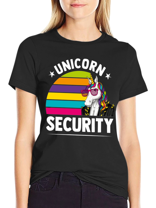 Unicorn Security T-Shirt - Cool Graphic Tee