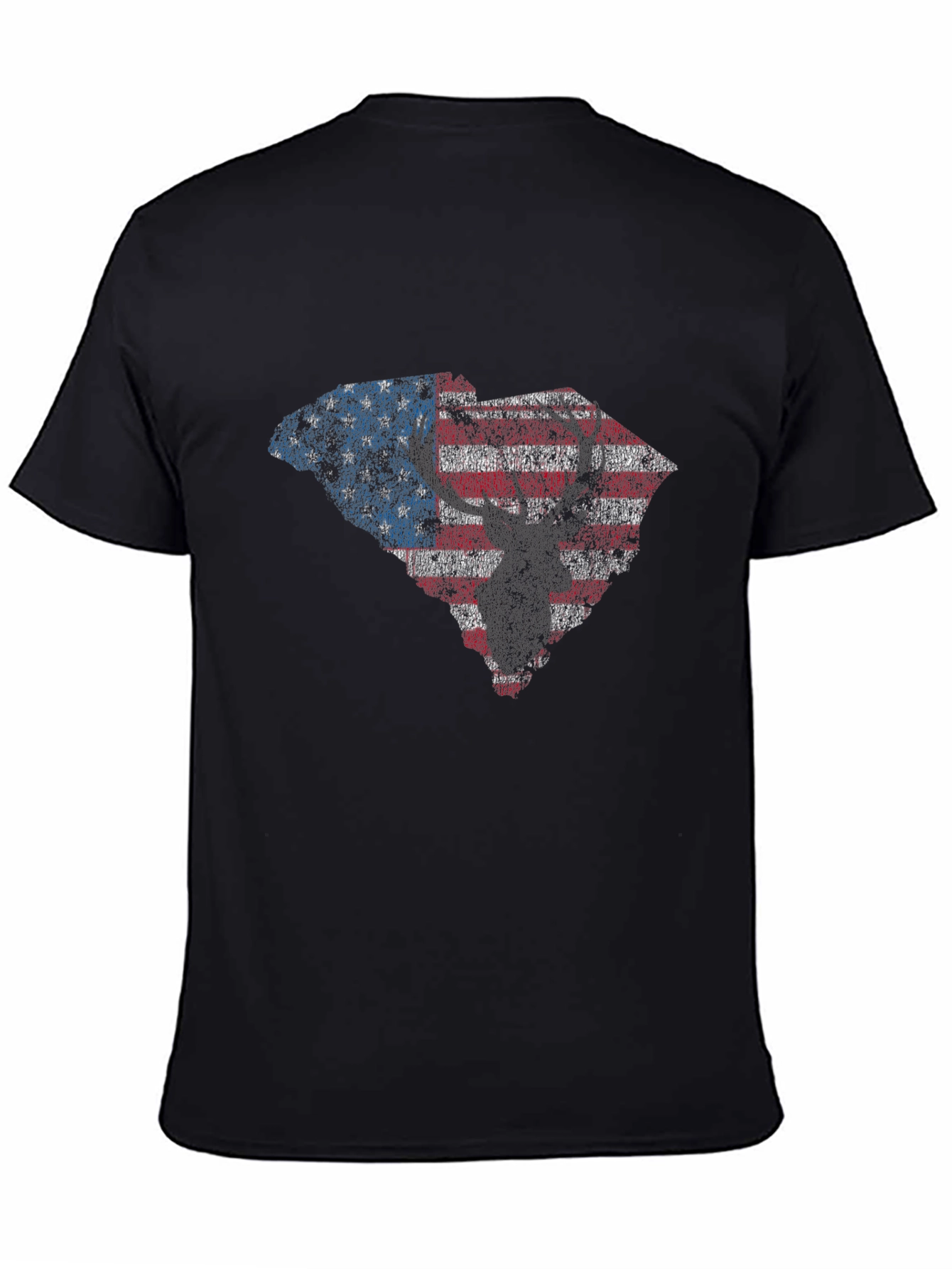 American Flag Deer Silhouette Graphic Tee