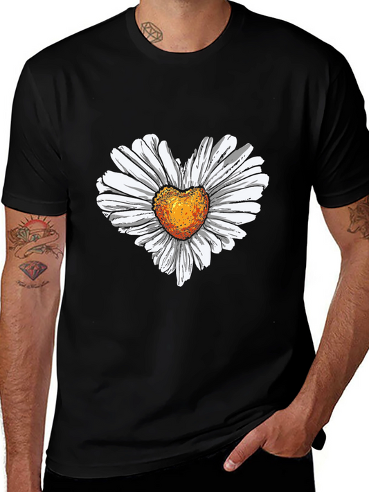 Daisy Heart Graphic T-Shirt
