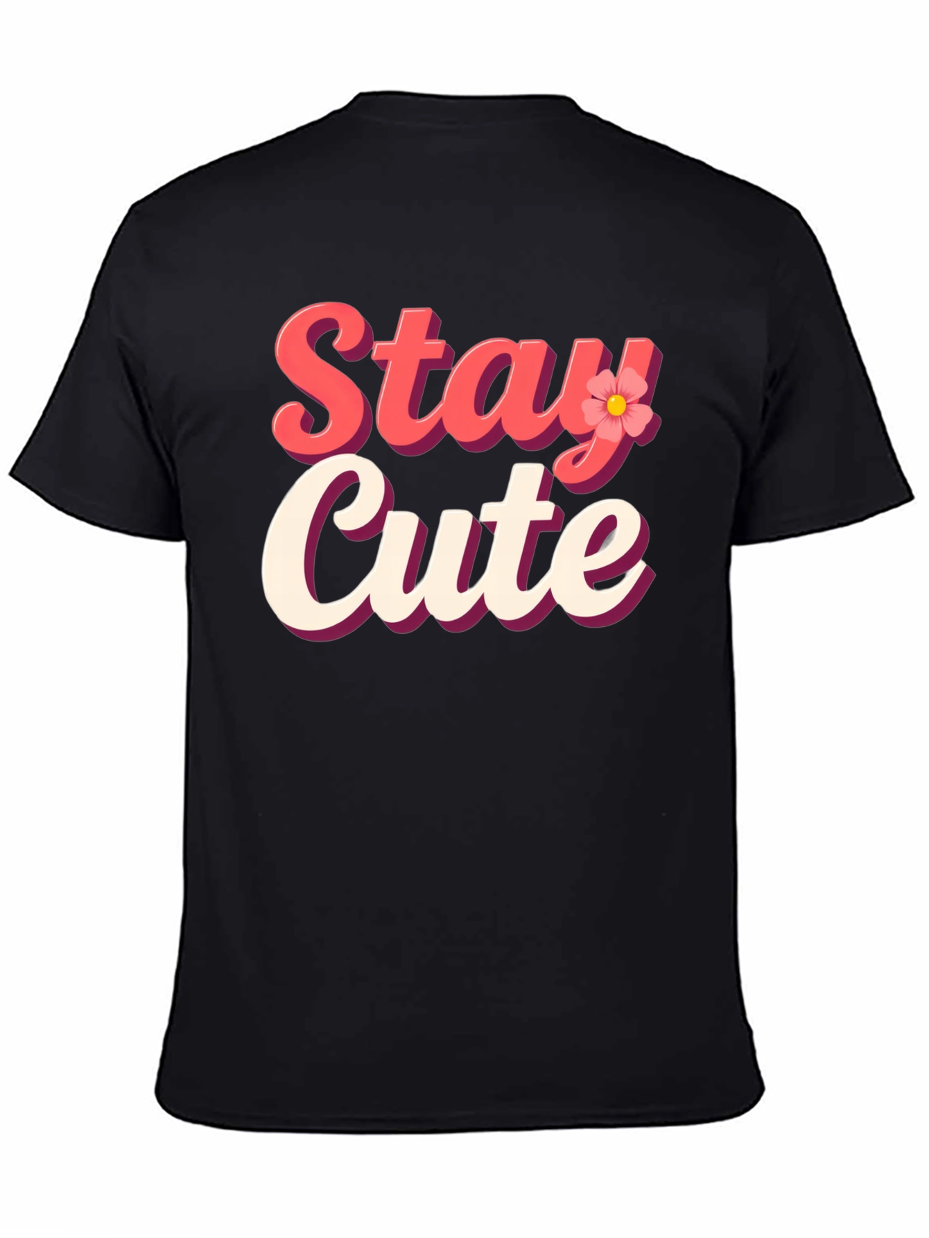 Stay Cute T-Shirt - Trendy Graphic Tee