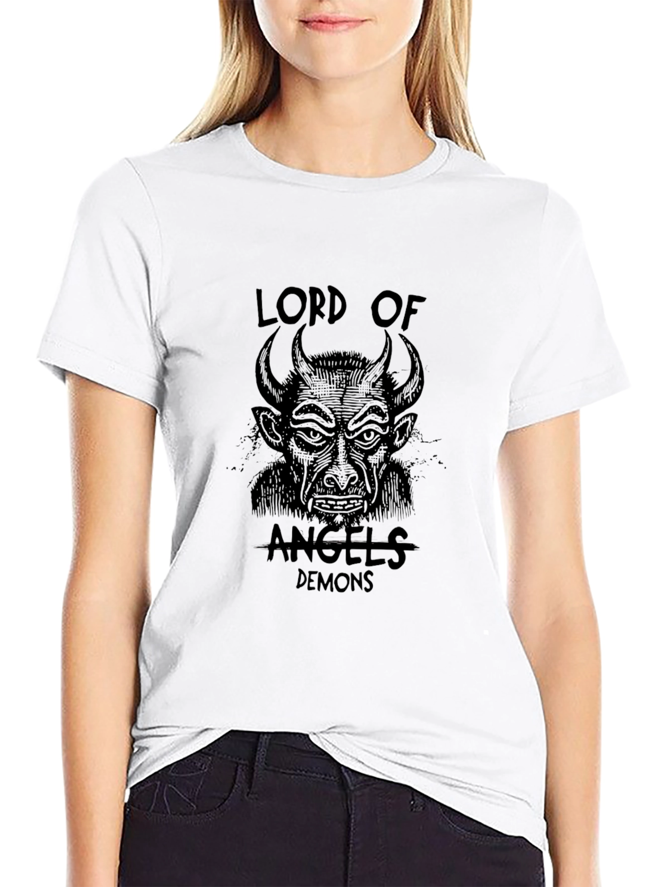 Lord of Angels & Demons Black Graphic Tee