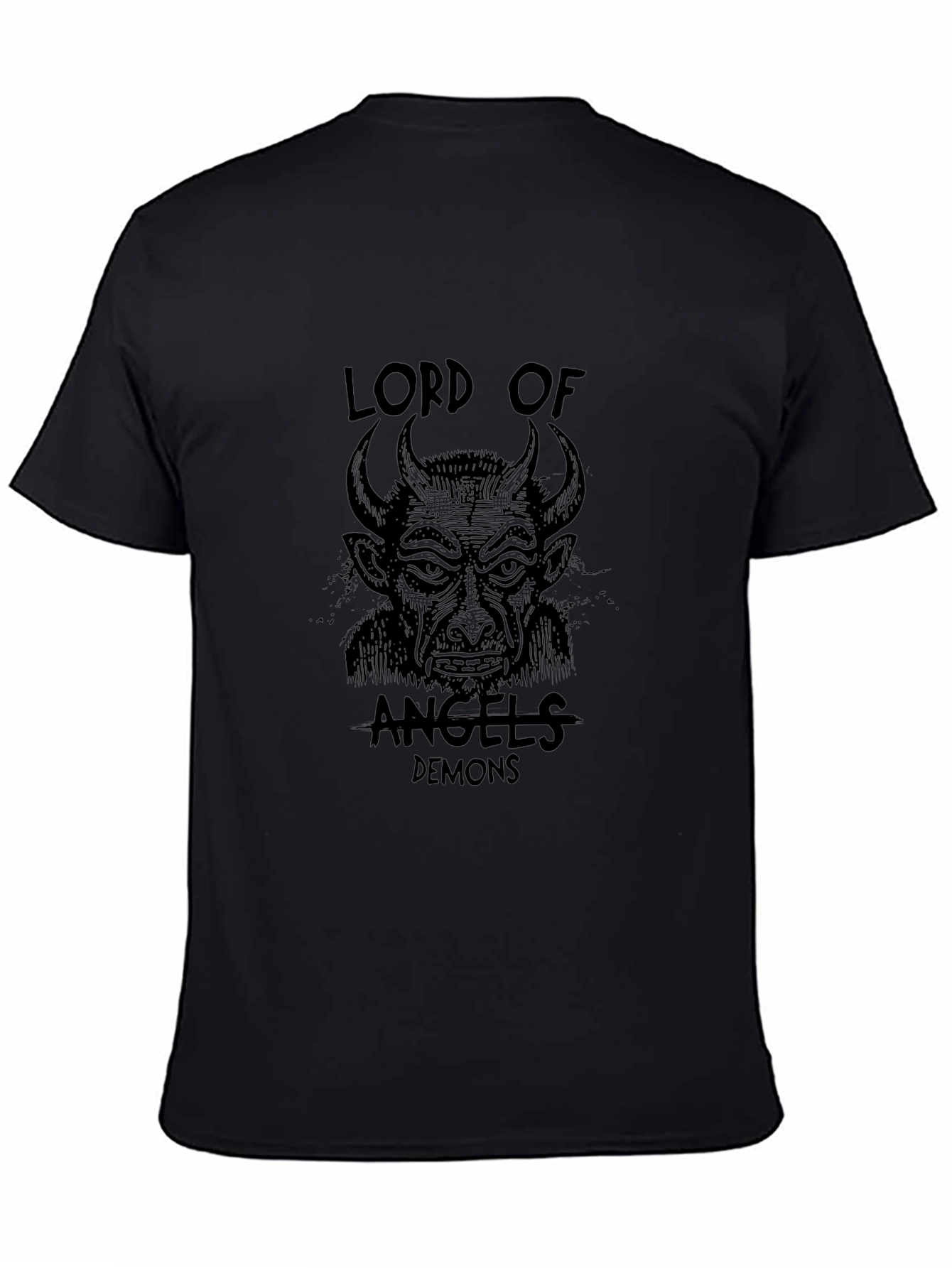 Lord of Angels & Demons Black Graphic Tee