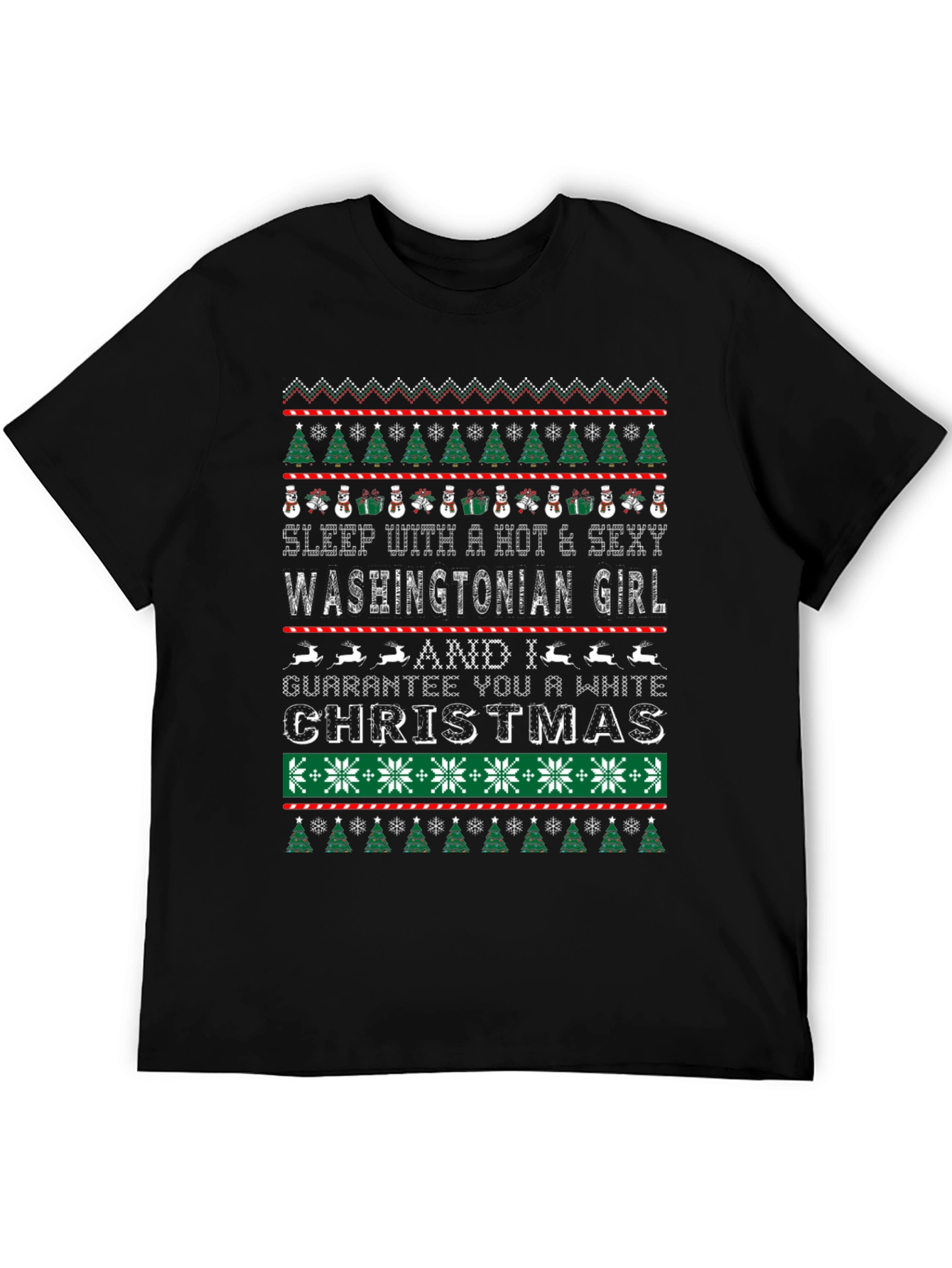 Washingtonian Girl Ugly Christmas T-Shirt