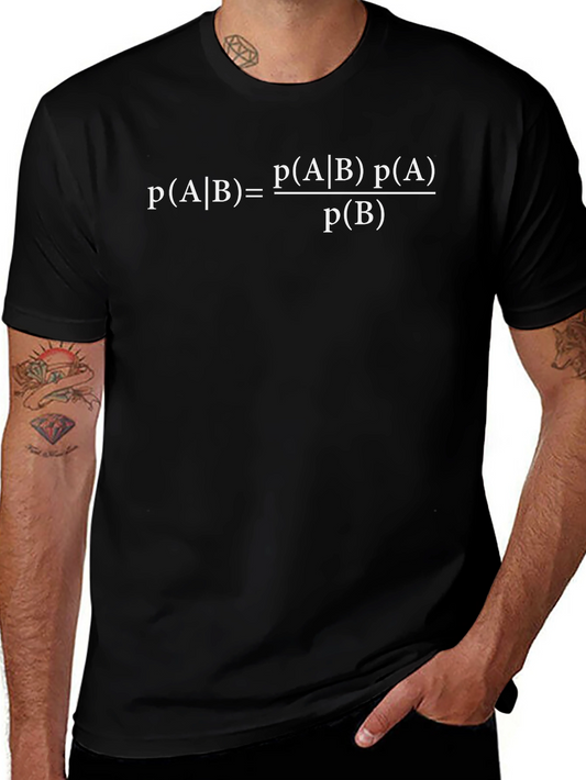 Bayes Theorem T-Shirt - Probability Equation