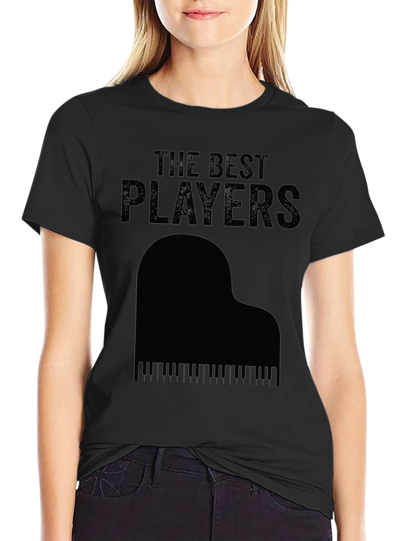 The Best Players Piano T-Shirt - Black